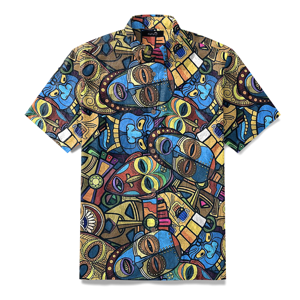 Artistic painting fashionable unique print shirt