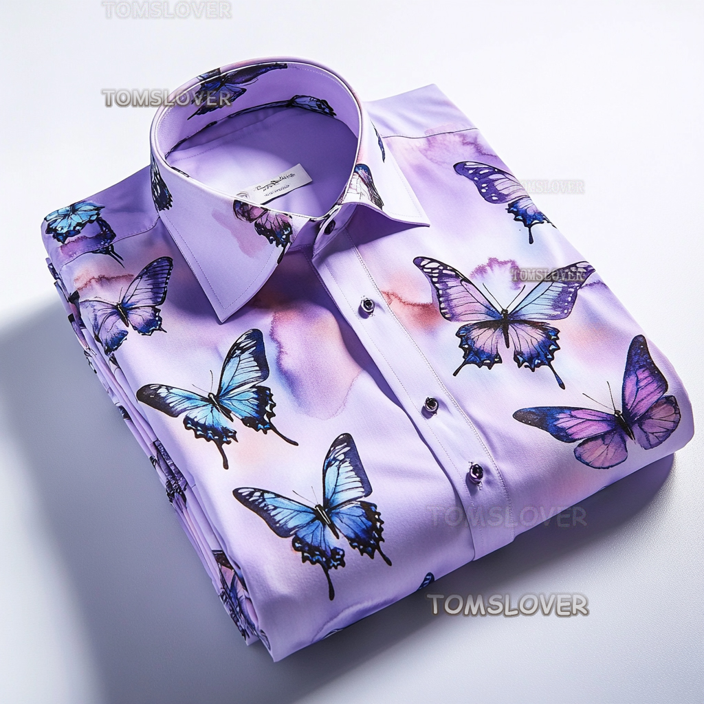 Waves men's shirt with wave pattern