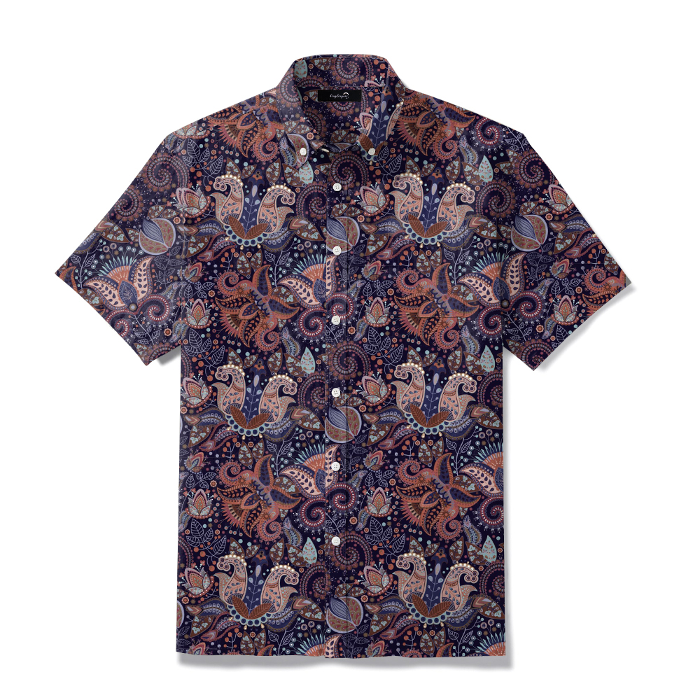 TomsloverBusiness Casual Chic Printed Shirt 100% cotton