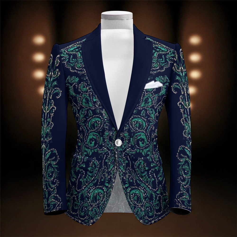 TomsloverBarocco elegant noble print suit jacket