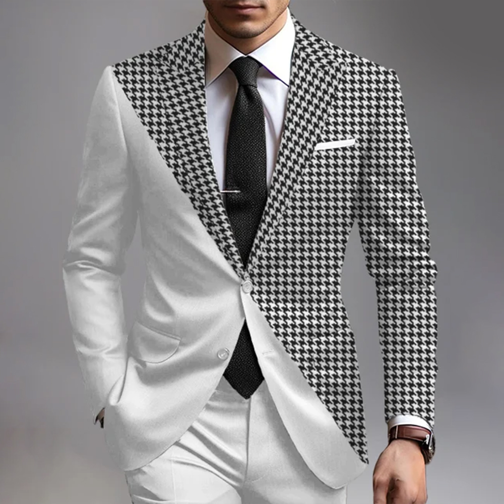 TomsloverUnique design single button blazer jacket