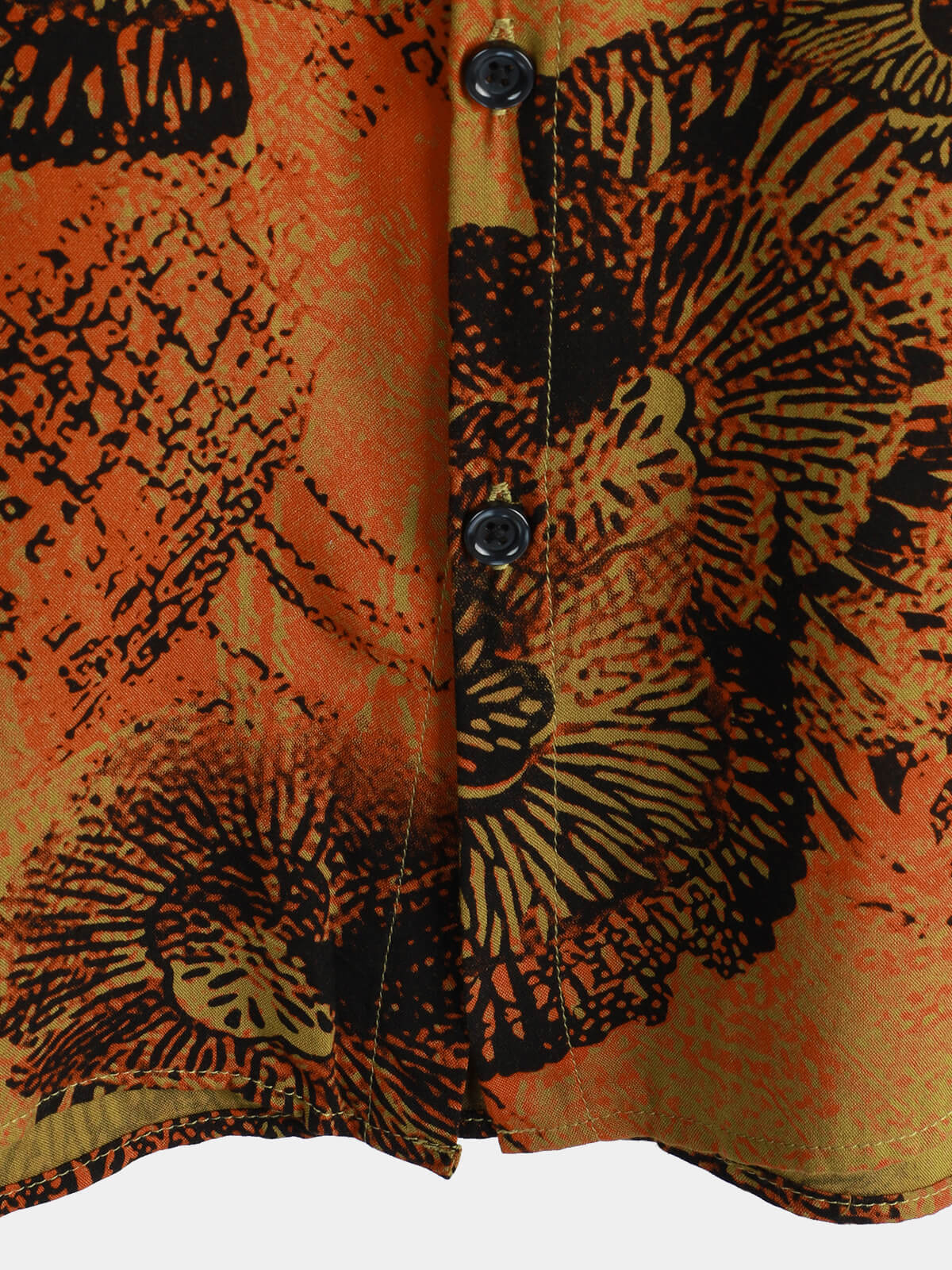 Cotton Casual Resort Hawaiian Shirt with Pockets plus size