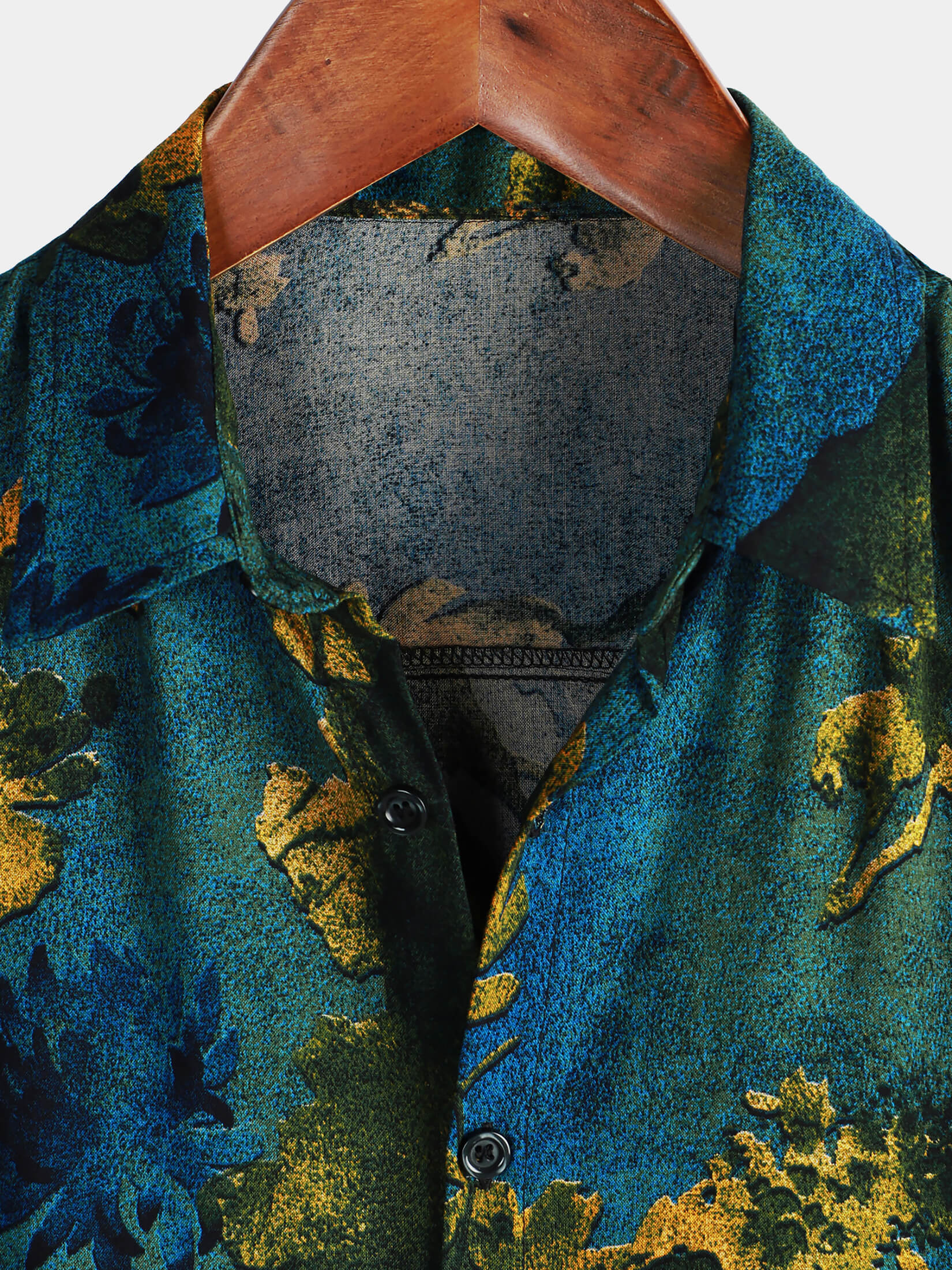 Cotton Casual Resort Hawaiian Shirt with Pockets plus size