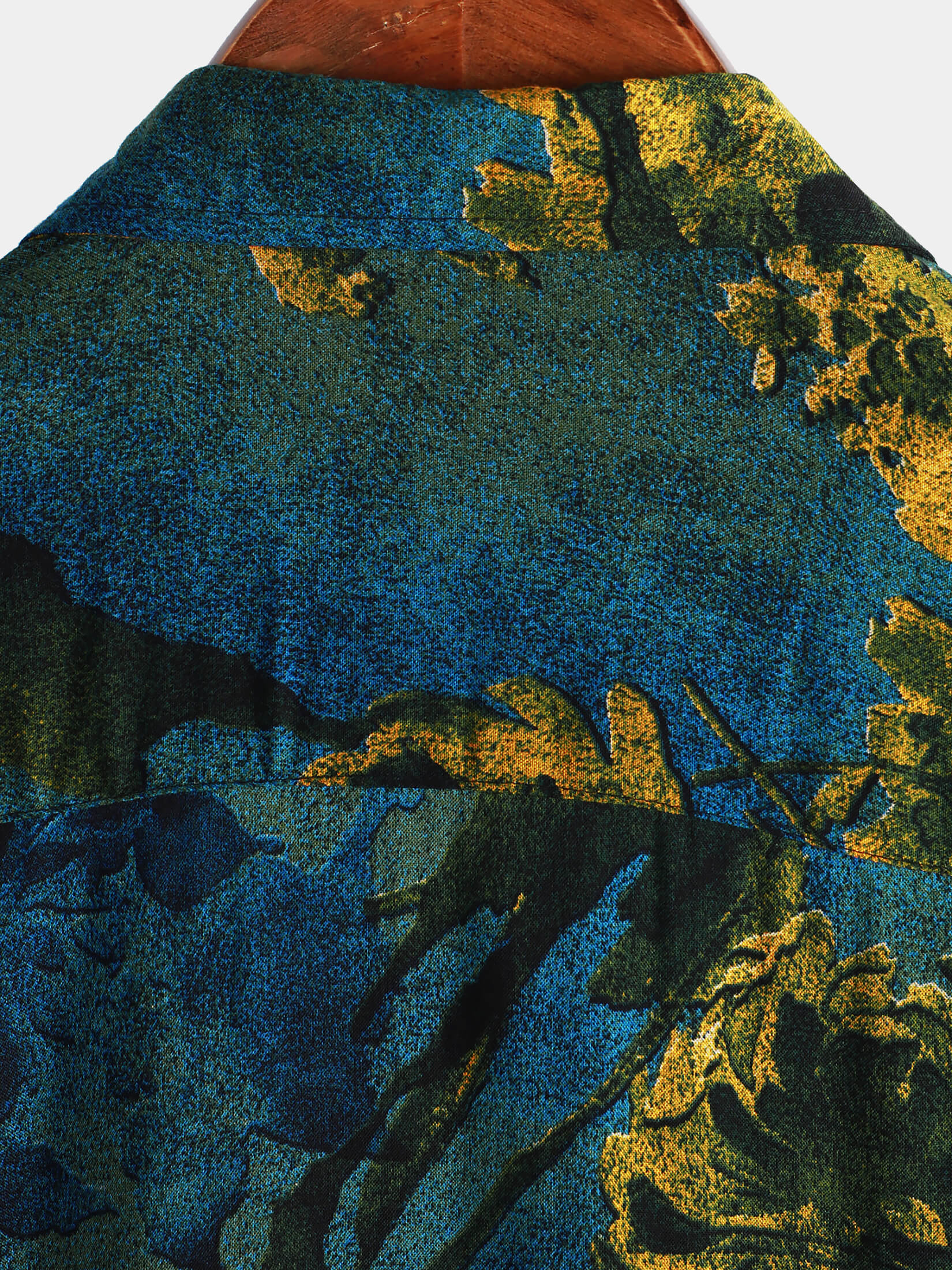 Cotton Casual Resort Hawaiian Shirt with Pockets plus size