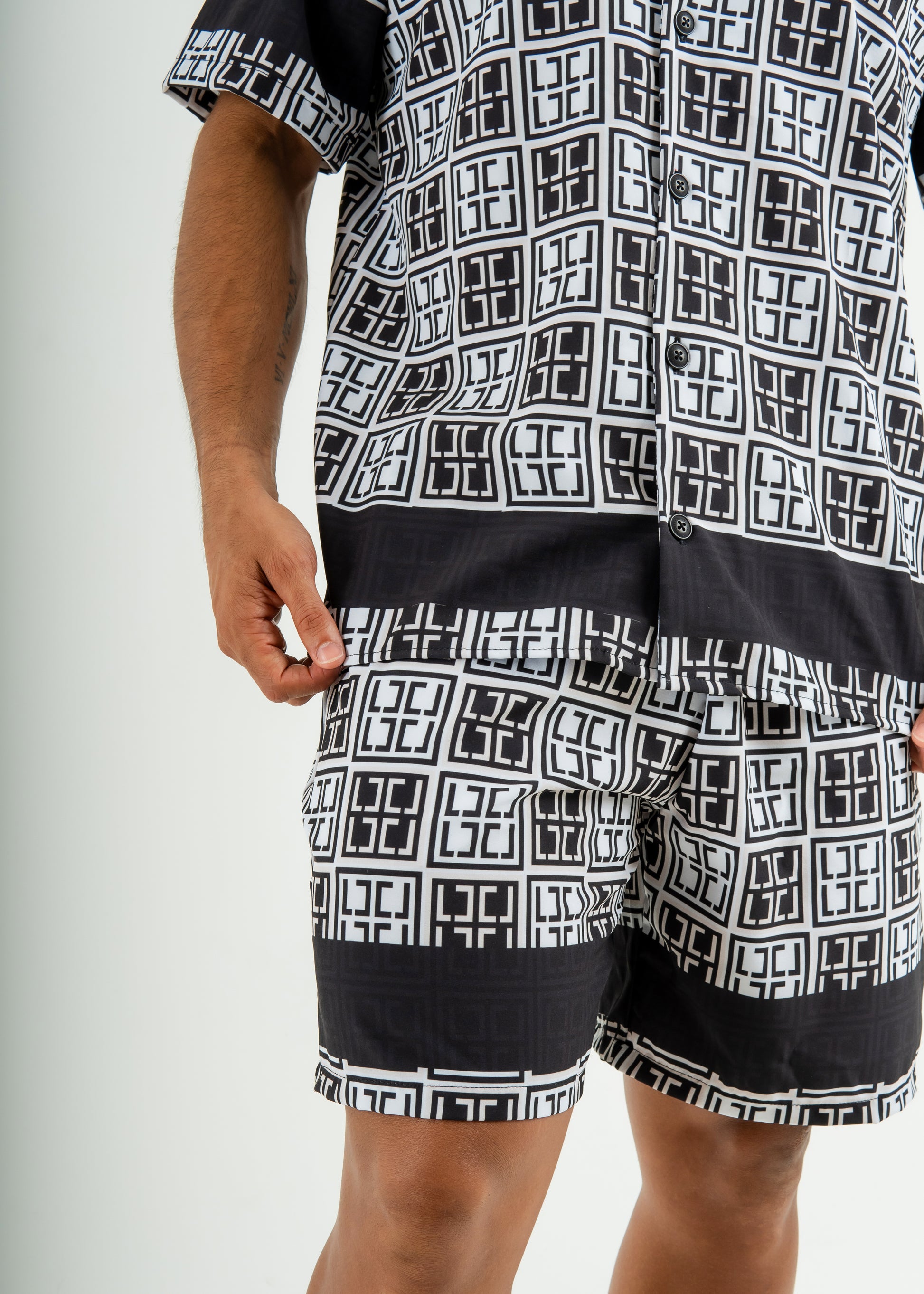 Men's Short-sleeved shirt set