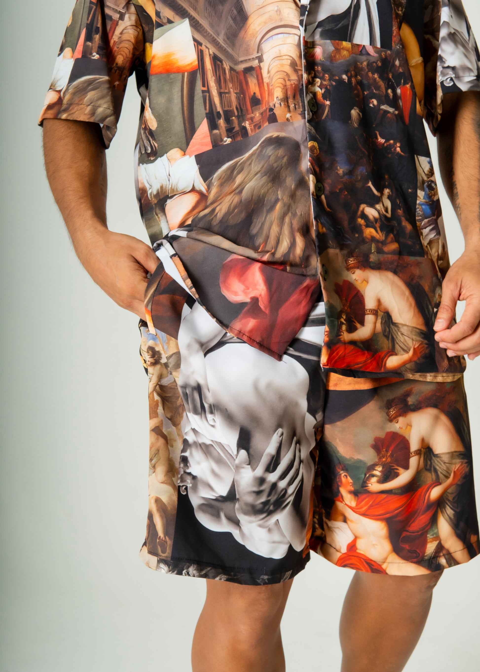 Men's Short-sleeved shirt set