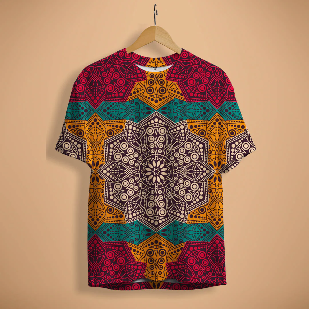 Men's casual short-sleeved pullover Silent Tiger Printed Tee shirt