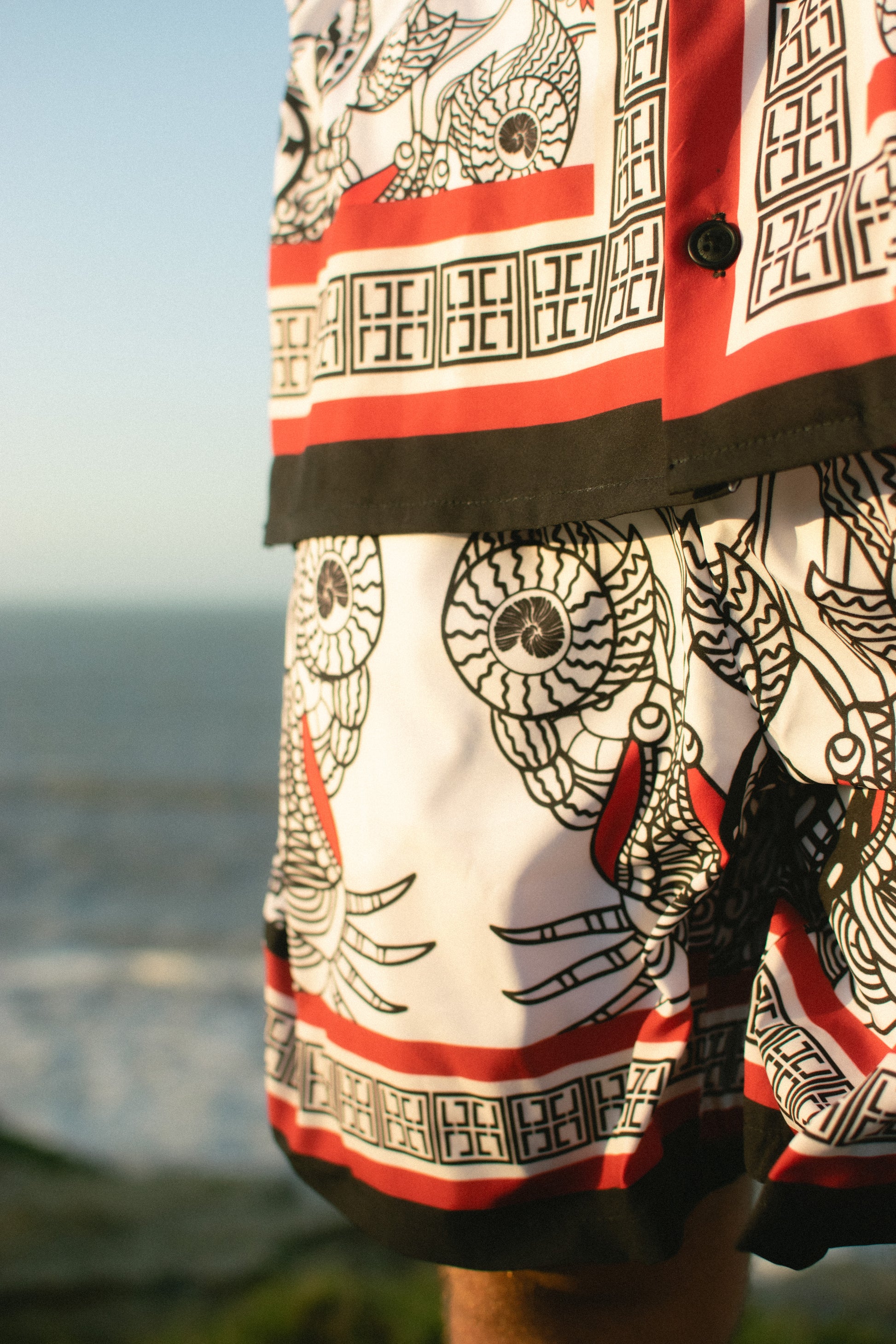 Men's Short-sleeved shirt set