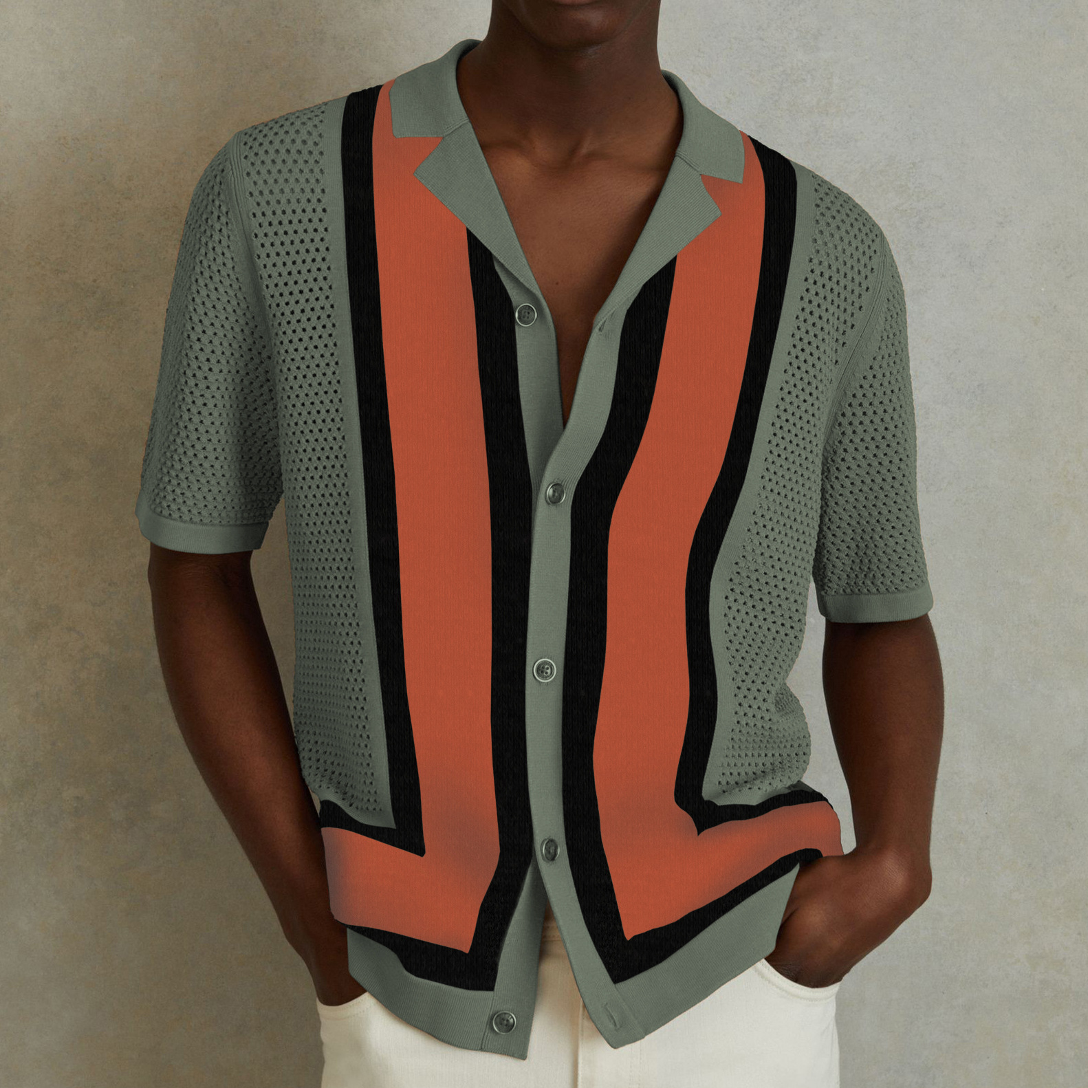 Men's Knit Business Polo Short Sleeve