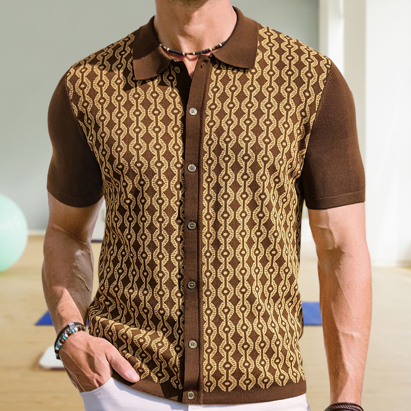Men's Knit Business Polo Short Sleeve
