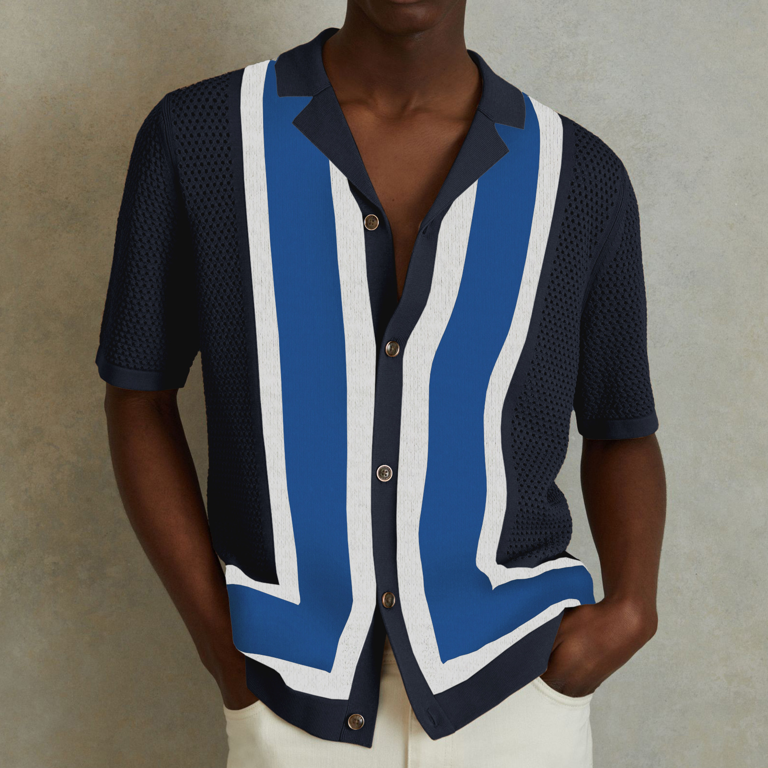 Men's Knit Business Polo Short Sleeve