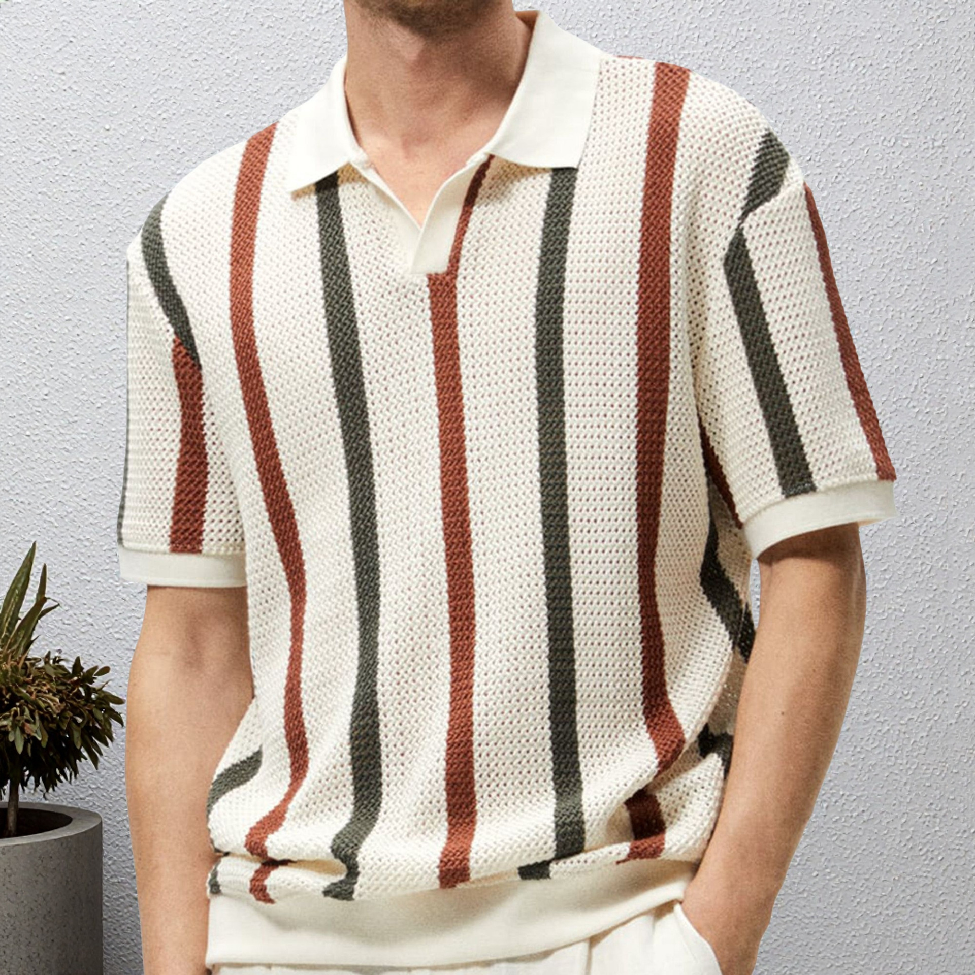 Men's Knit Business Polo Short Sleeve