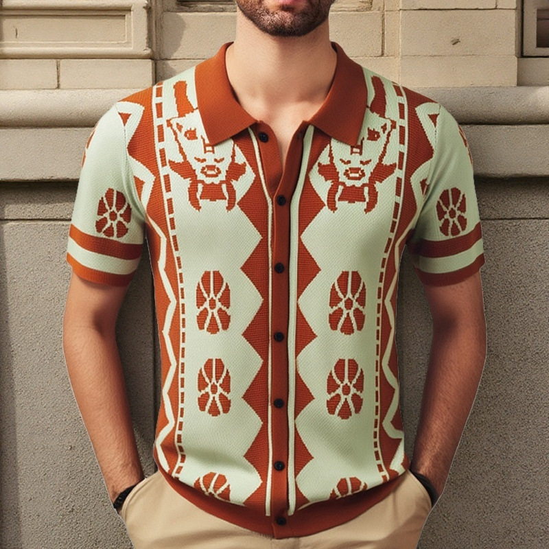 Men's Knit Business Polo Short Sleeve