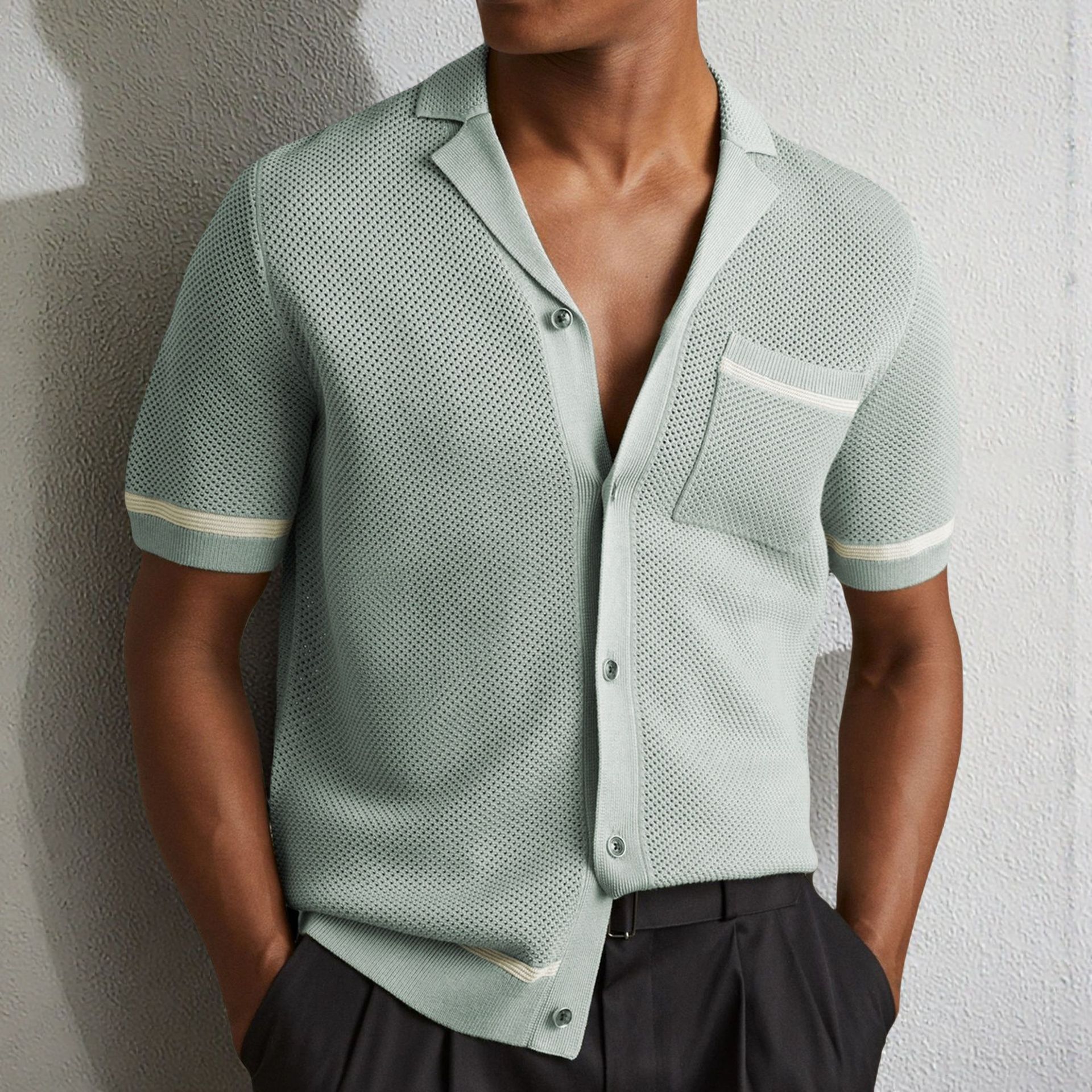 Men's Knit Business Polo Short Sleeve