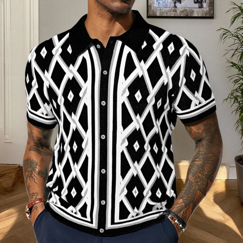 Men's Knit Business Polo Short Sleeve