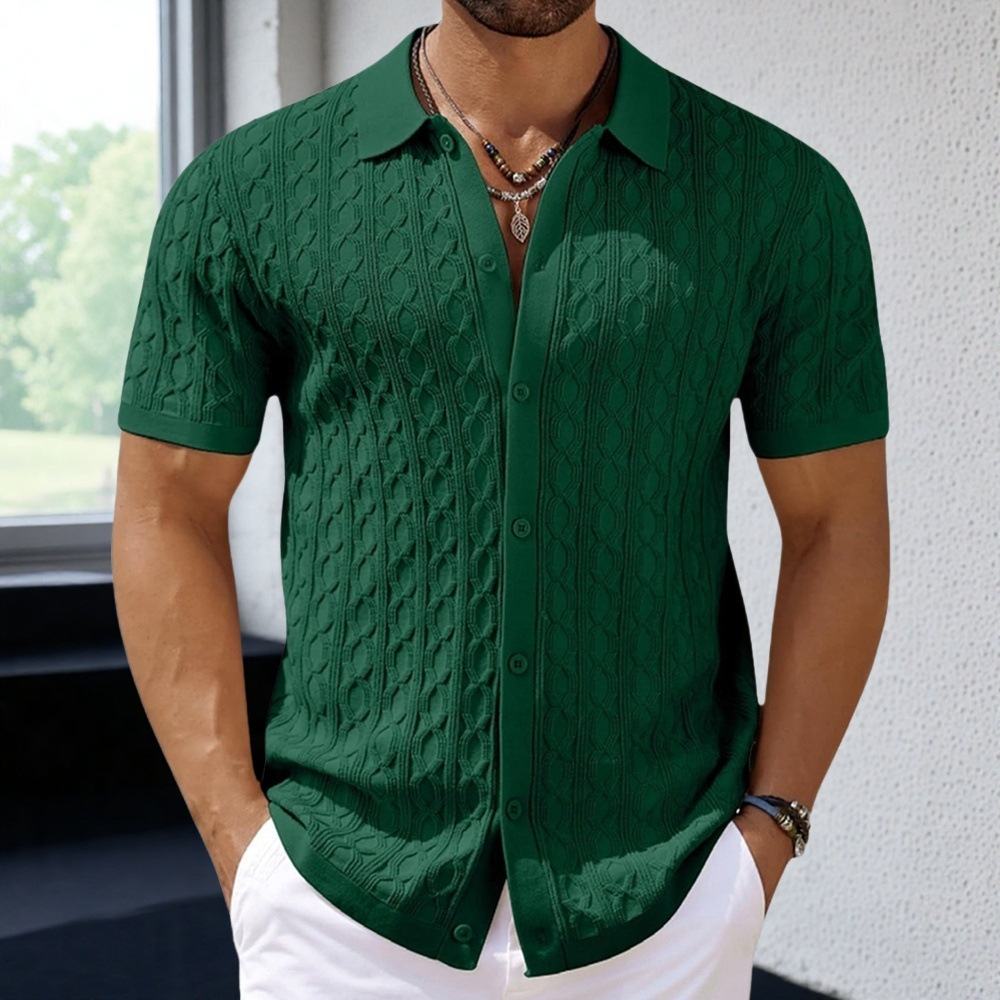 Men's Knit Business Polo Short Sleeve