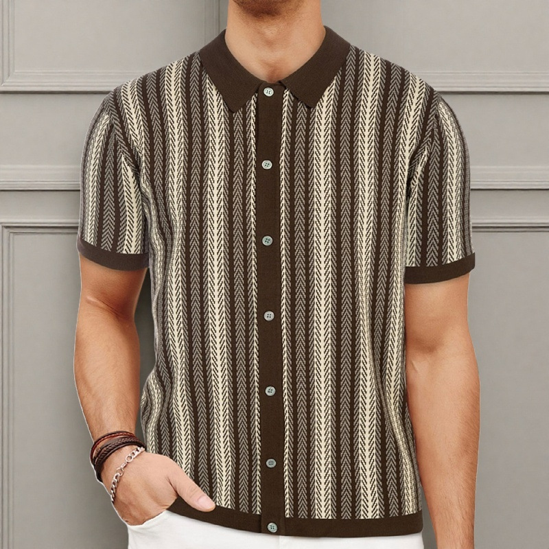 Men's Knit Business Polo Short Sleeve