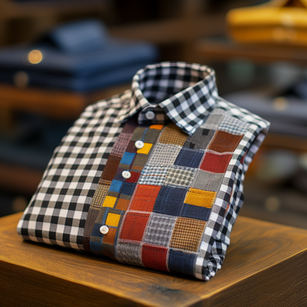 Tomslover100% Cotton Colorful plaid shirt 