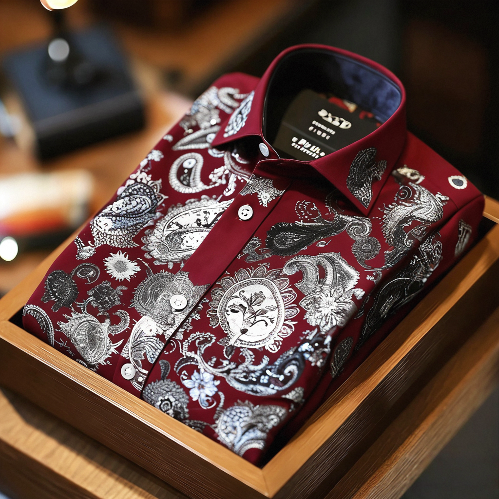 Men's Satin Luxe Long Sleeve Button Down Shirt