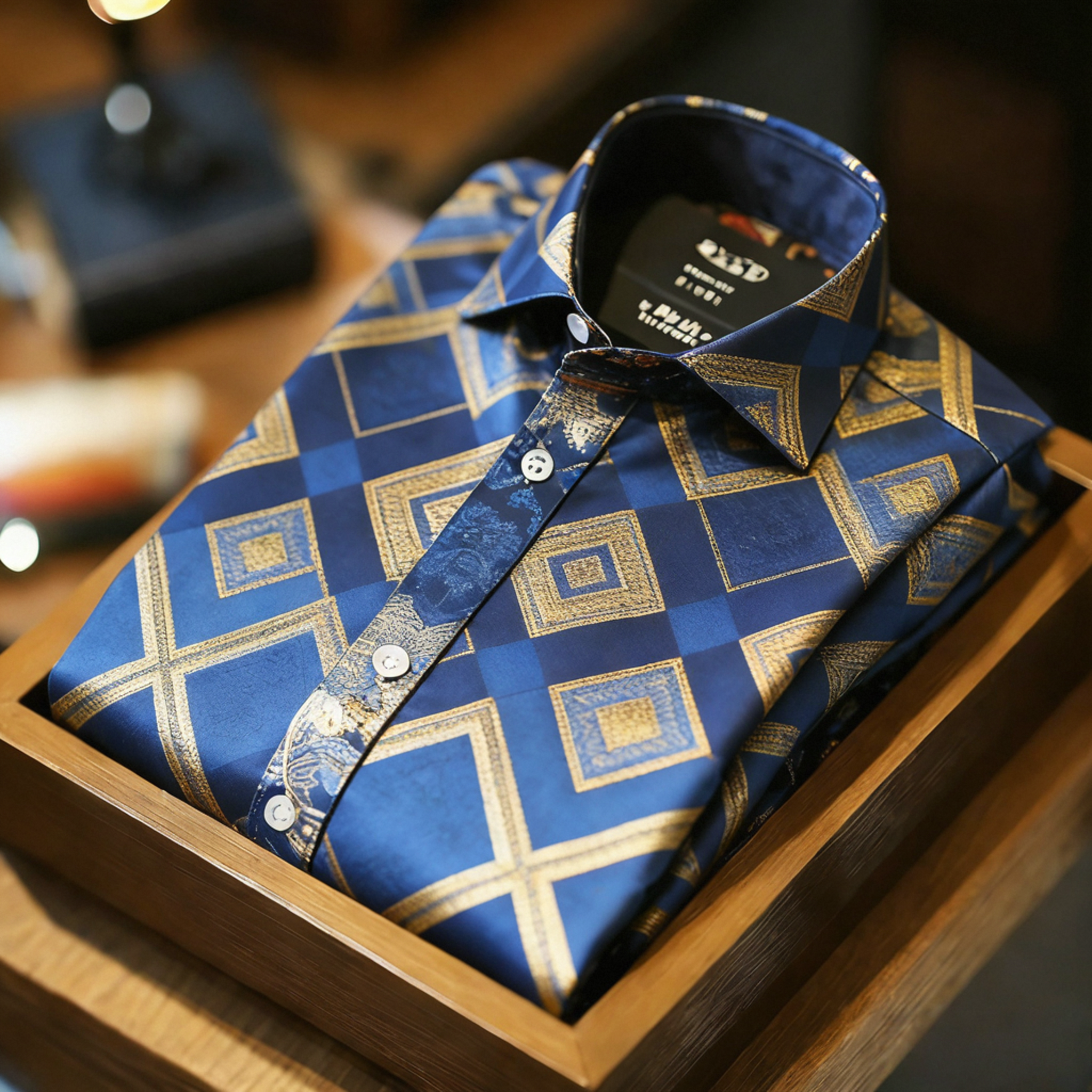 Men's Satin Luxe Long Sleeve Button Down Shirt