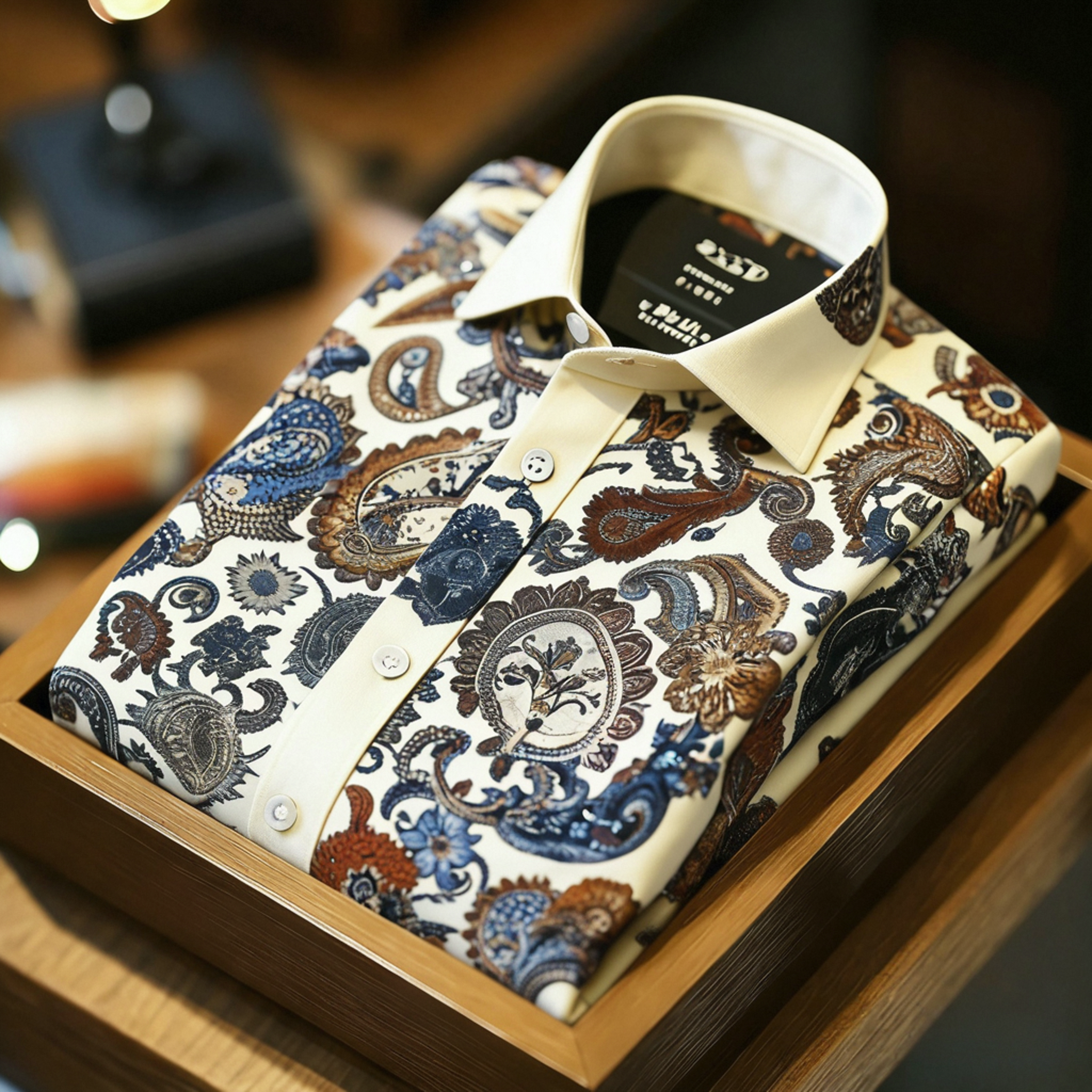 Men's Satin Luxe Long Sleeve Button Down Shirt