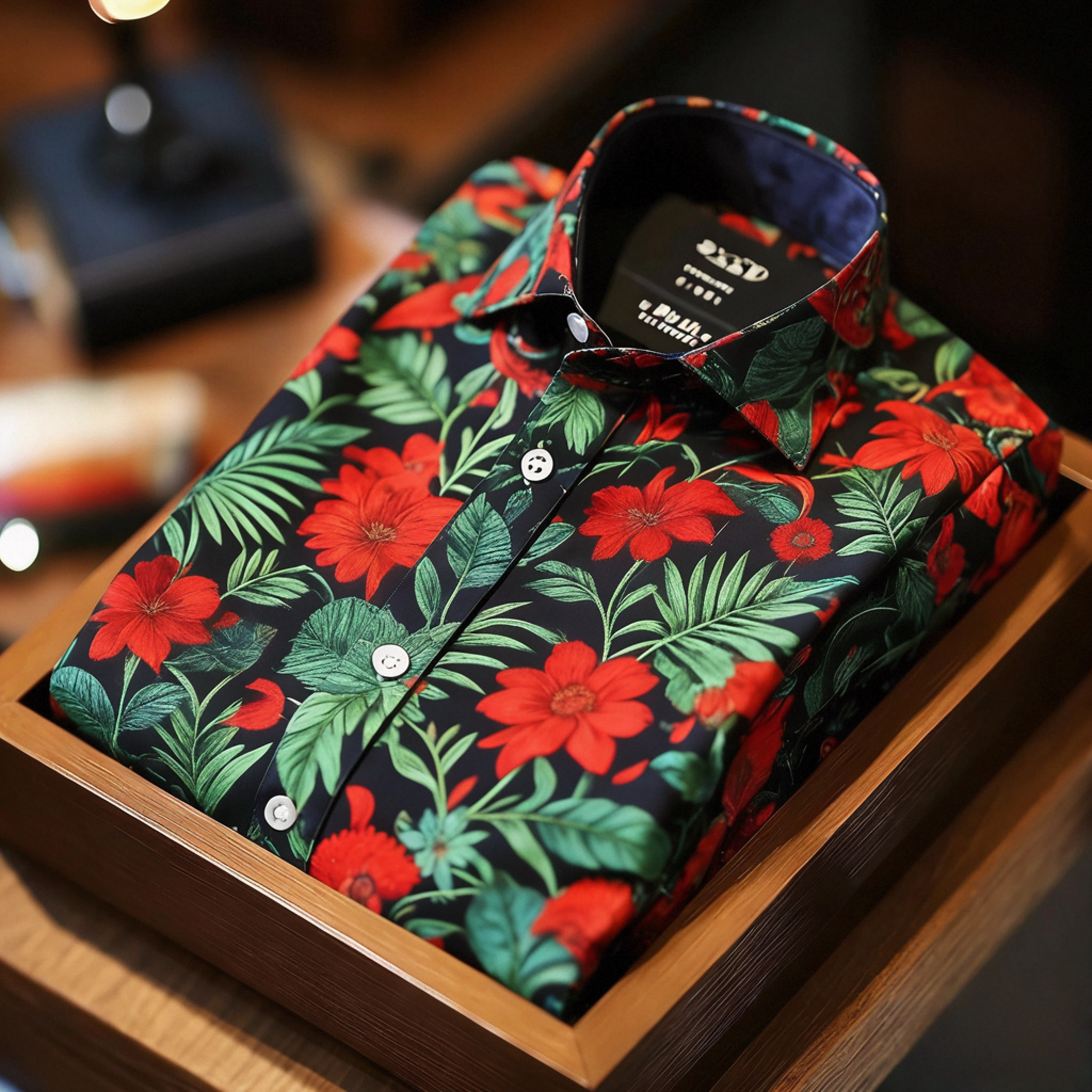 Men's Satin Luxe Long Sleeve Button Down Shirt