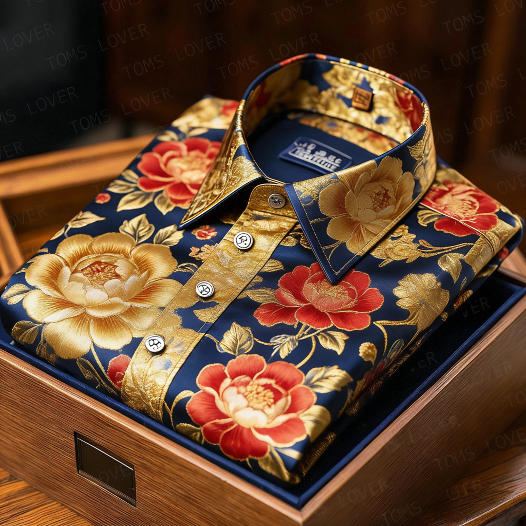 Men's Satin Luxe Long Sleeve Button Down Shirt