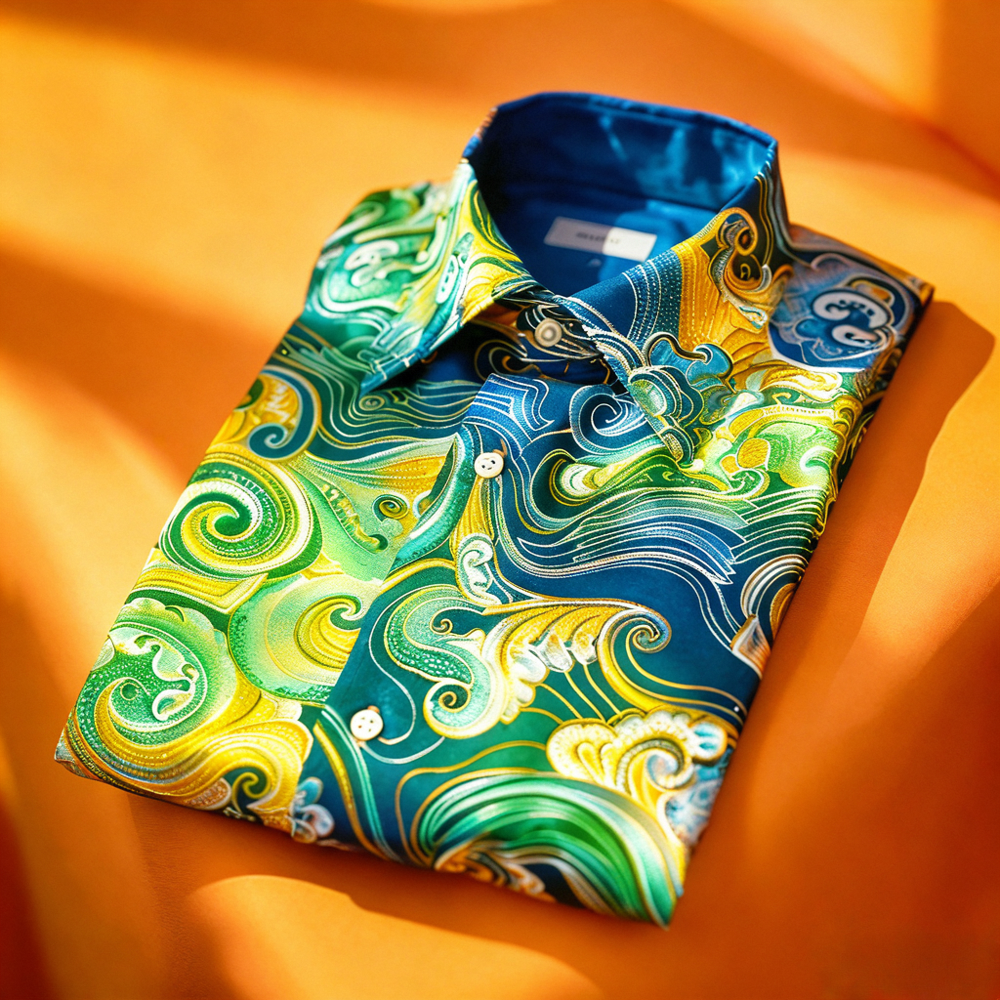 Men's Satin Luxe Long Sleeve Button Down Shirt