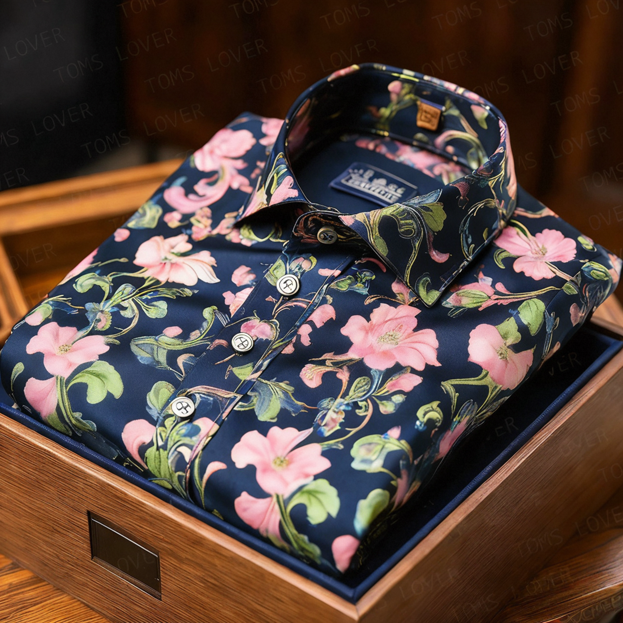 Men's Satin Luxe Long Sleeve Button Down Shirt