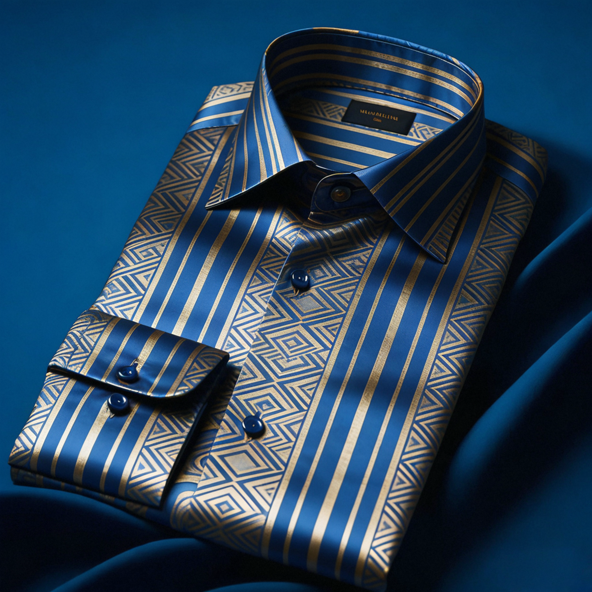 Men's Satin Luxe Long Sleeve Button Down Shirt