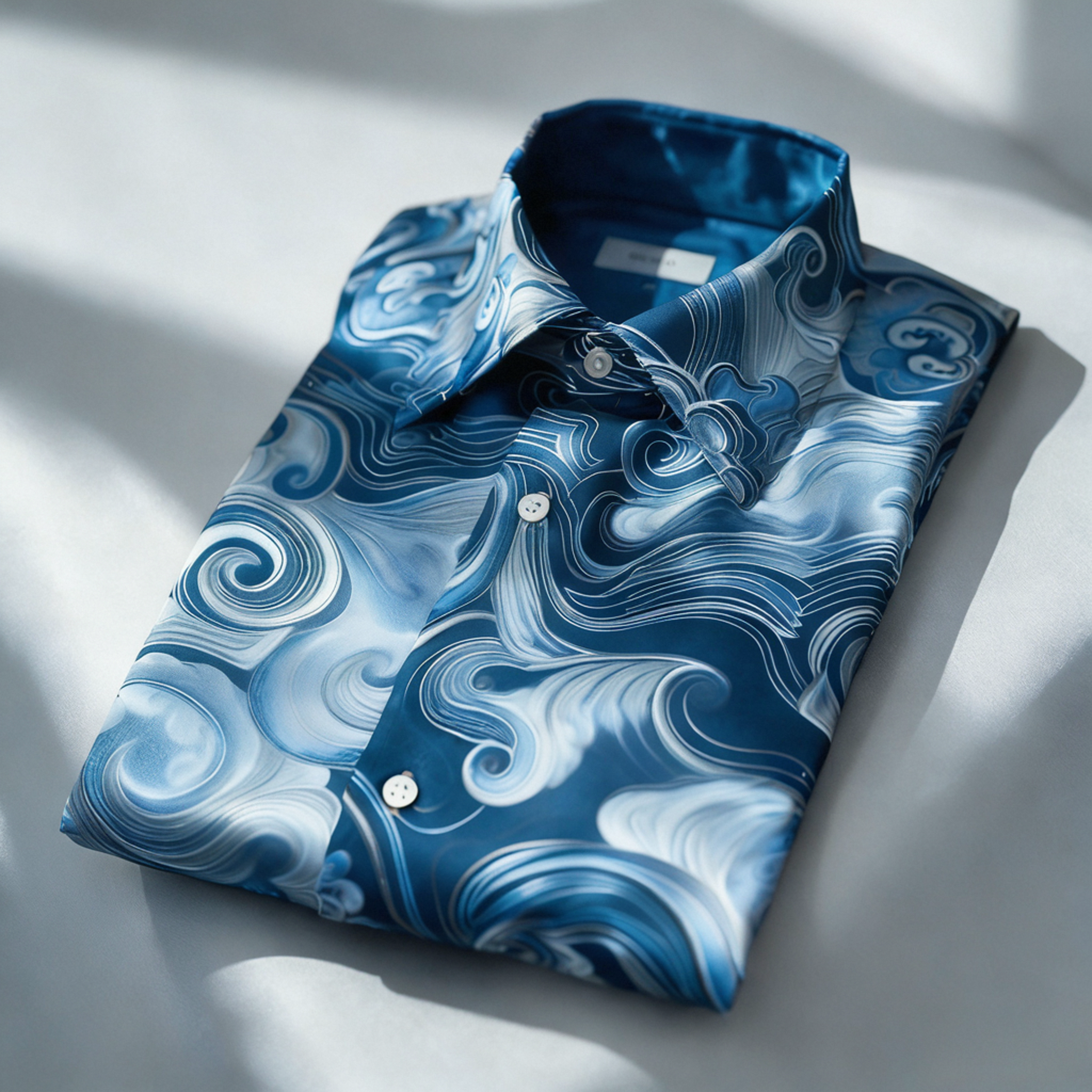 Men's Satin Luxe Long Sleeve Button Down Shirt