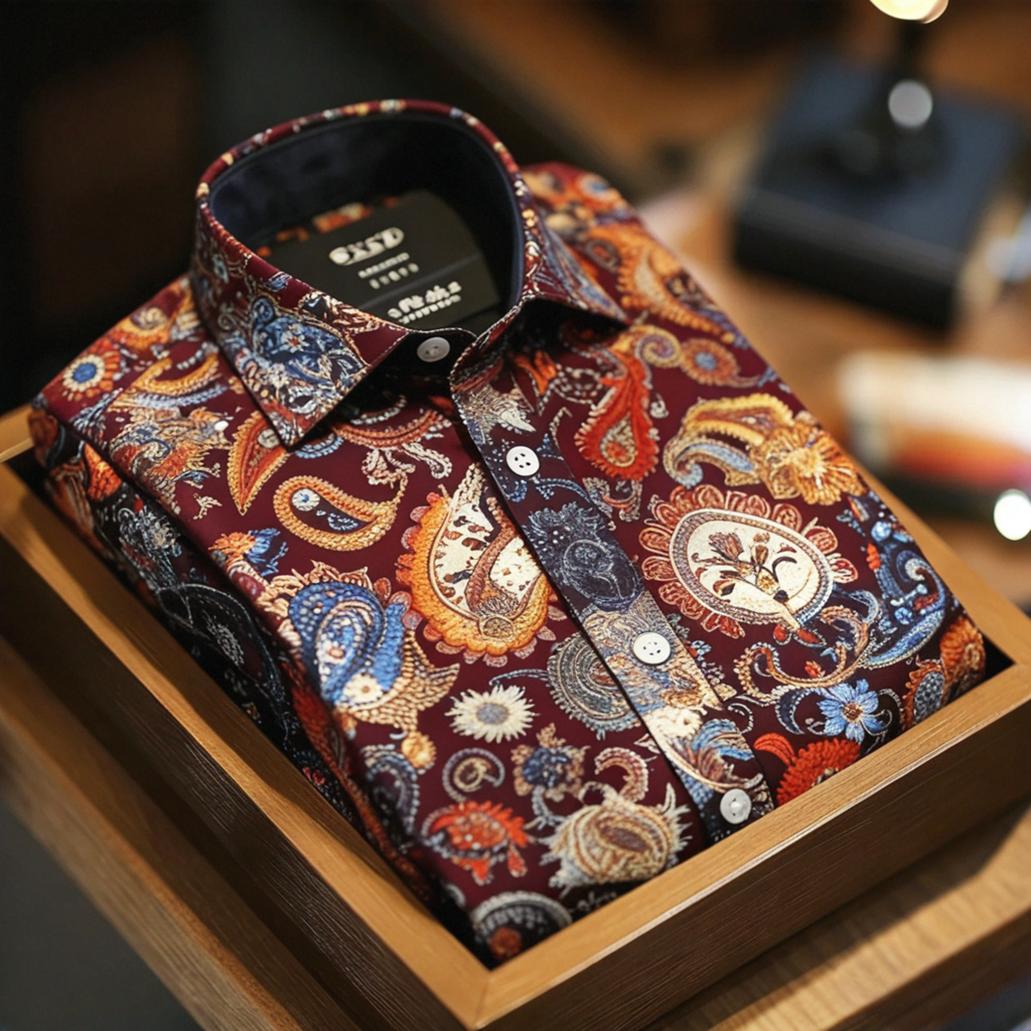 Men's Satin Luxe Long Sleeve Button Down Shirt