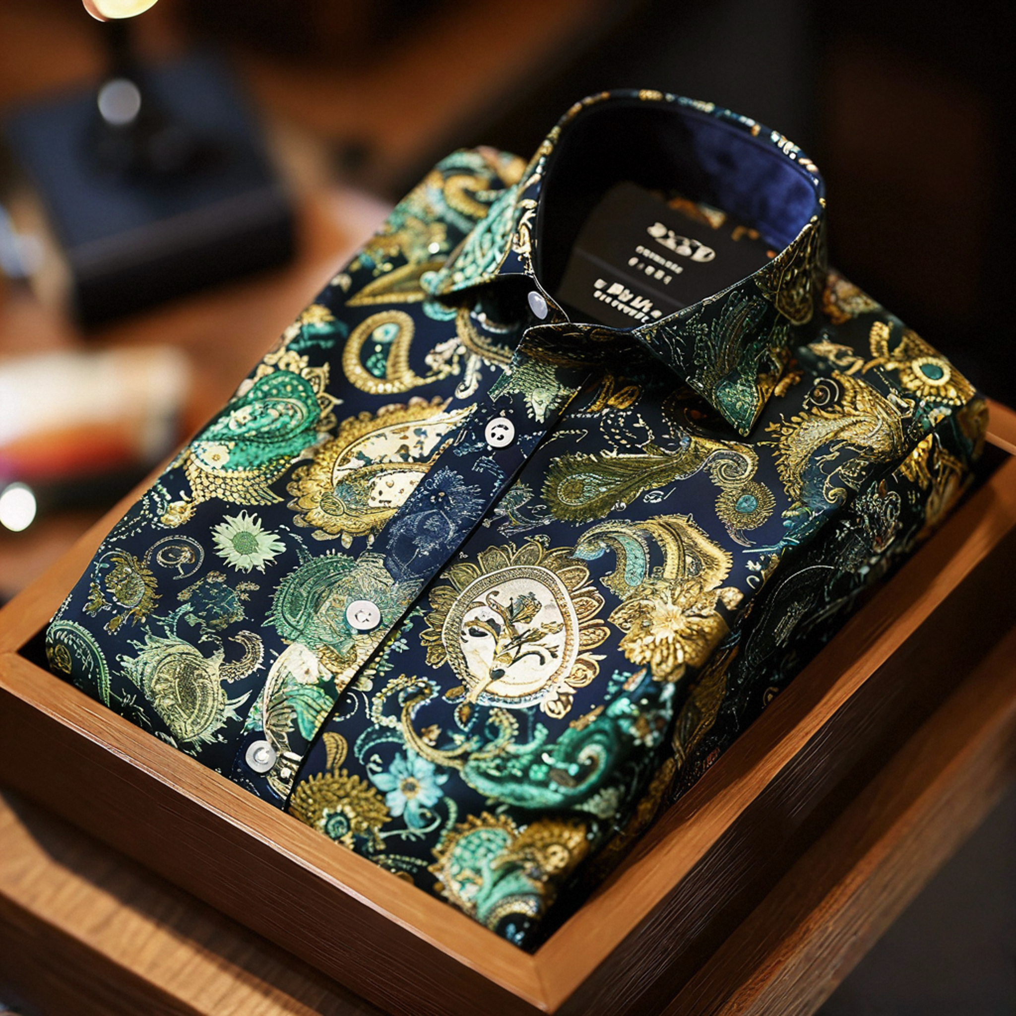 Men's Satin Luxe Long Sleeve Button Down Shirt