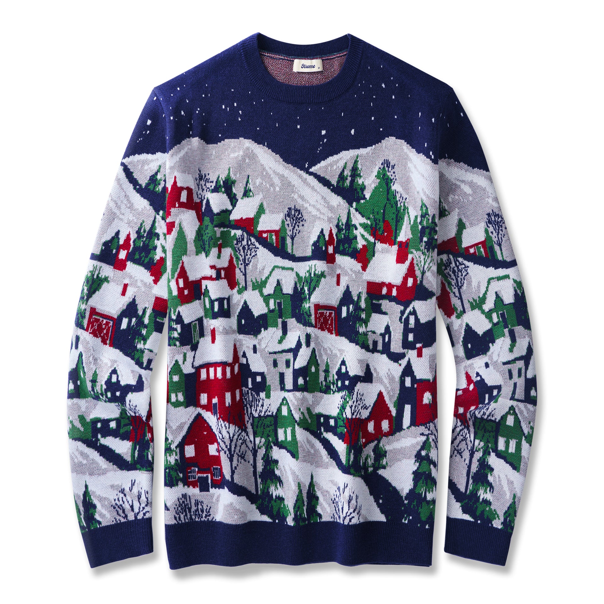 Men's Christmas Print Crew Neck Ugly Christmas Sweatshirt