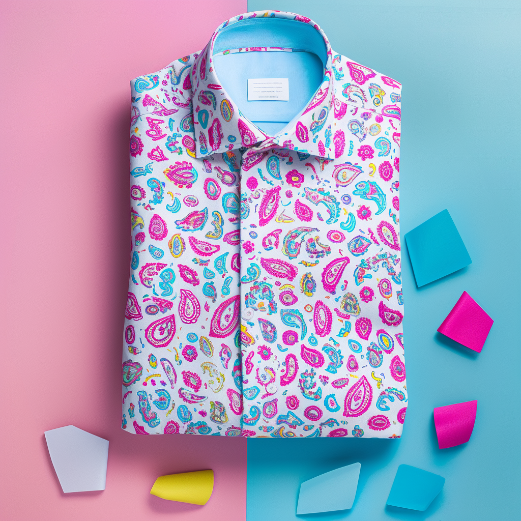 TomsloverSelf-designed business casual printed shirt