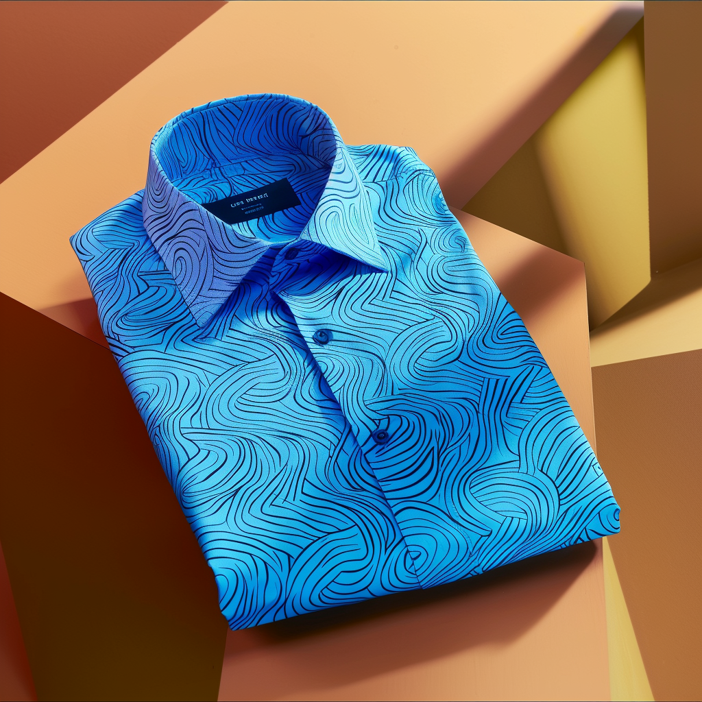 TomsloverSelf-designed business casual printed shirt