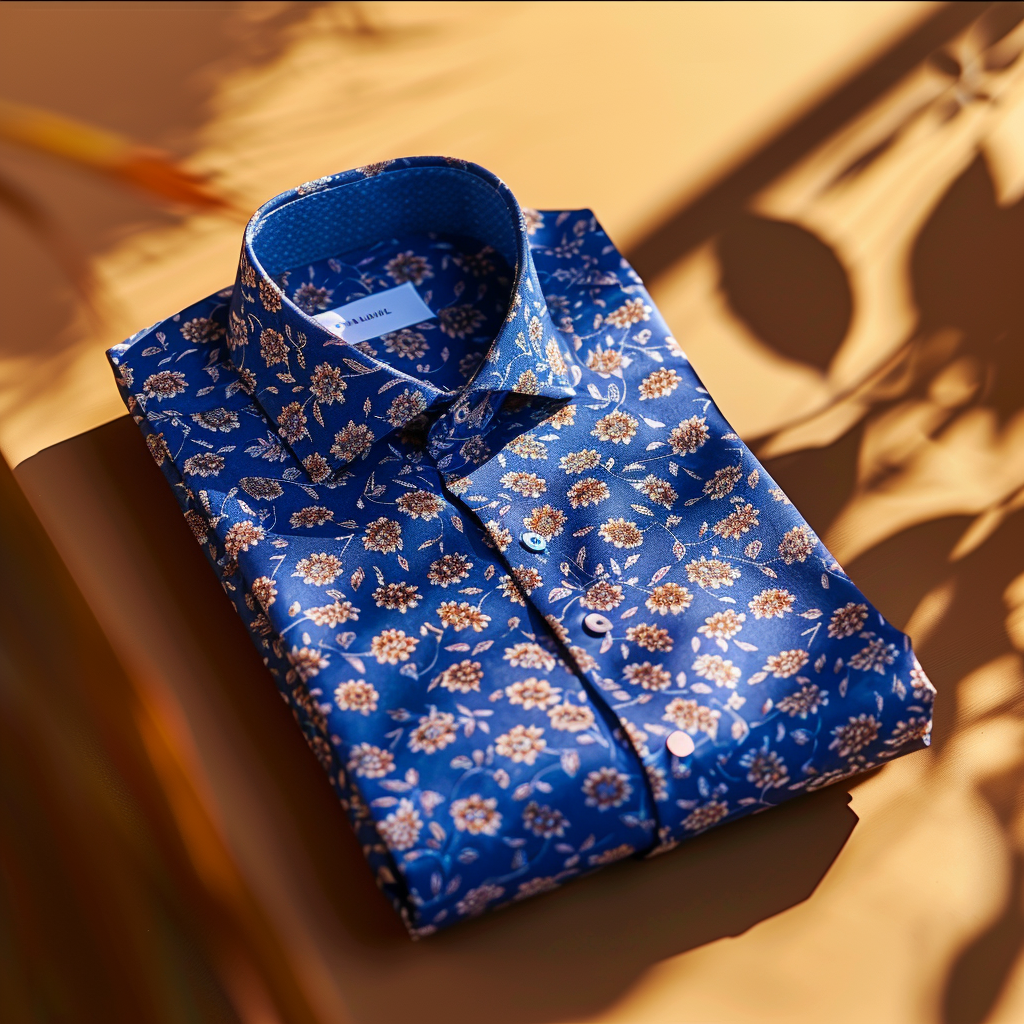 TomsloverSelf-designed business casual printed shirt