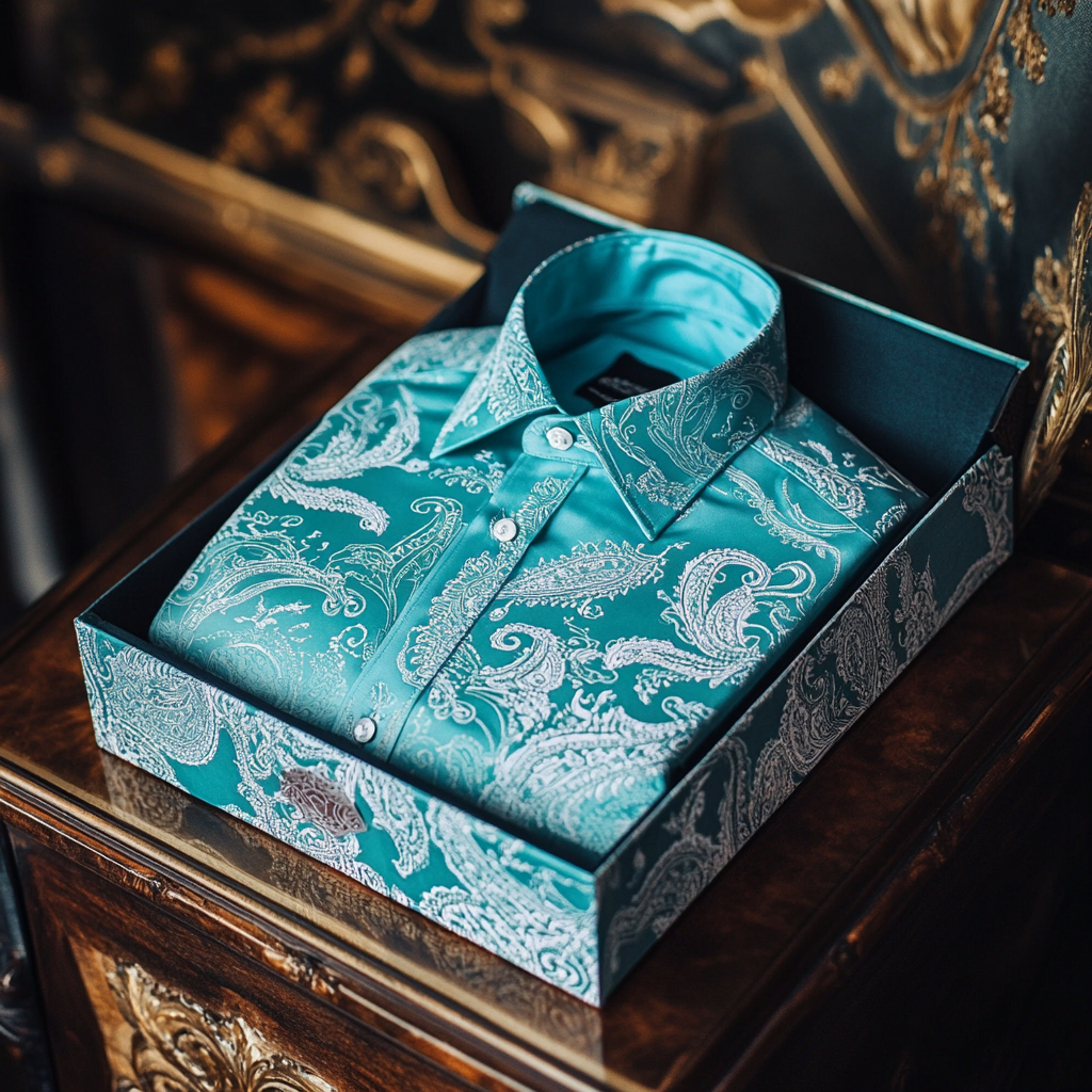 Men's Paisley Shirt Long Sleeve Winter