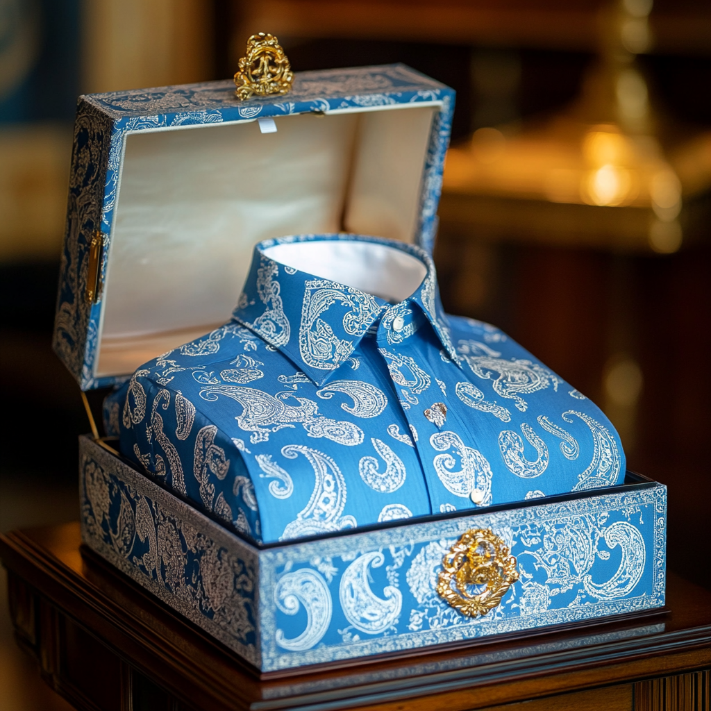 Men's Paisley Shirt Long Sleeve Winter