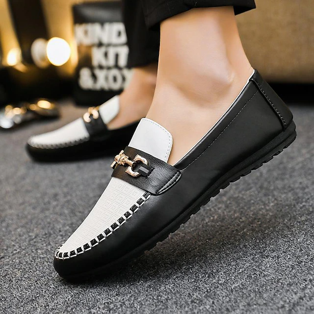 Men's Genuine Leather Loafers Casual Flat Shoes