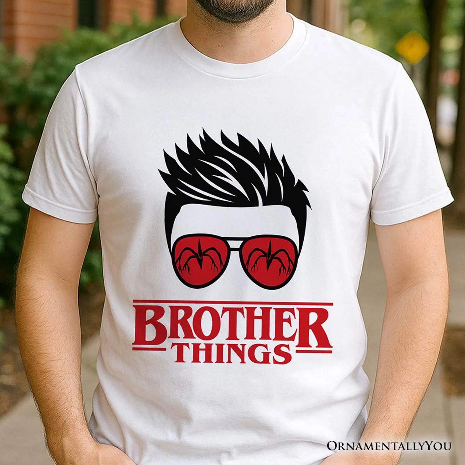 Men's casual short-sleeved pullover  Printed Tee shirt