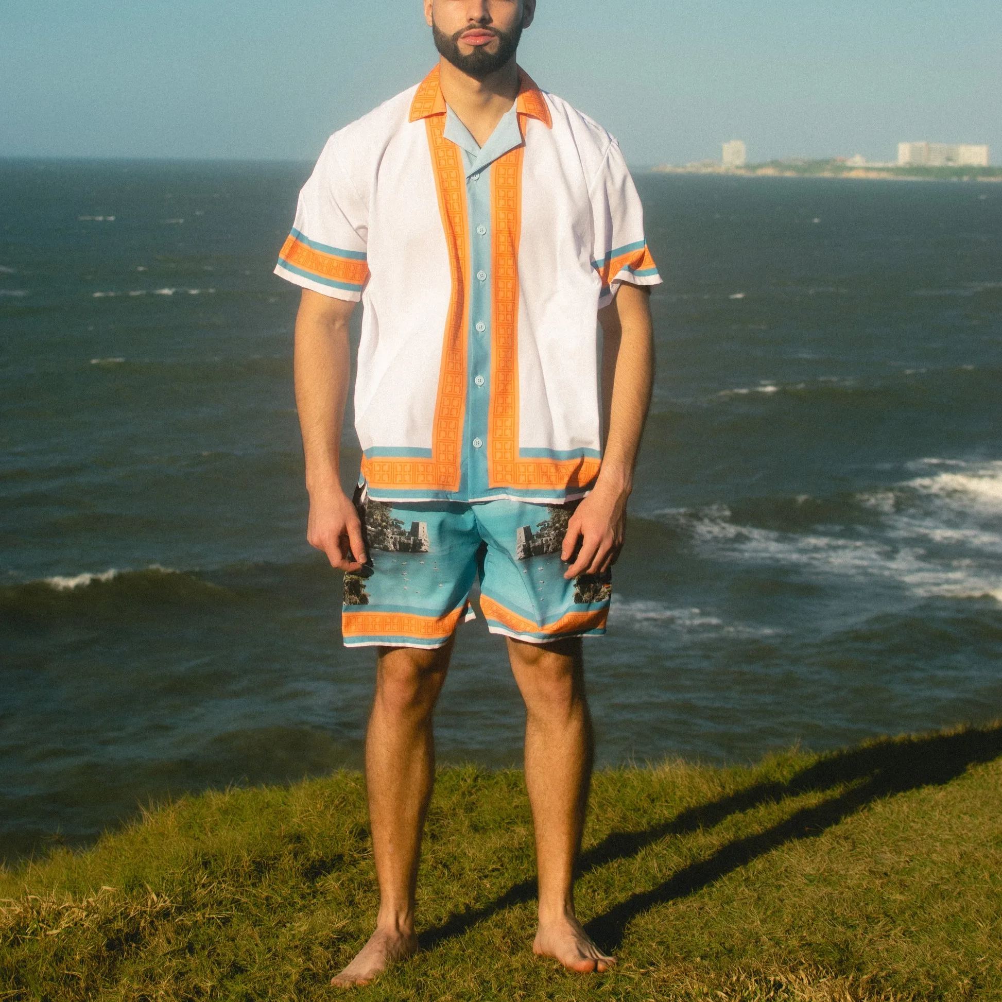 Men's Short-sleeved shirt set