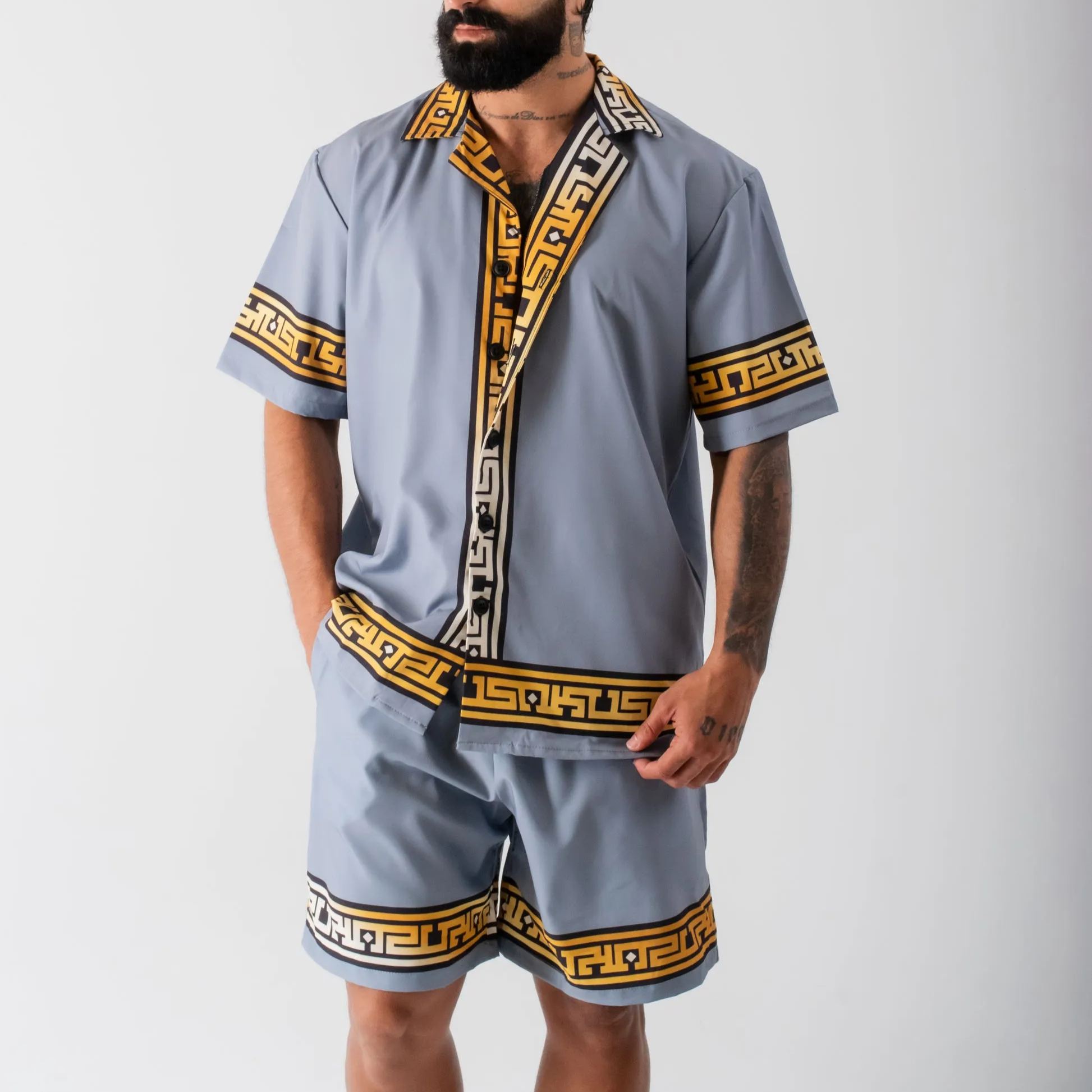 Men's Short-sleeved shirt set