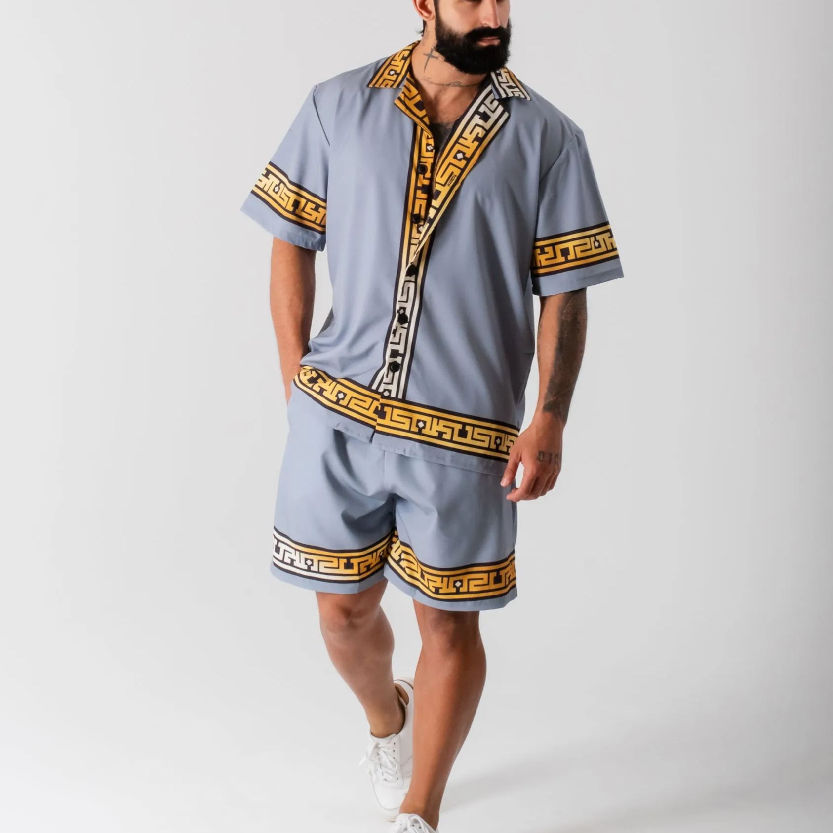 Men's Short-sleeved shirt set