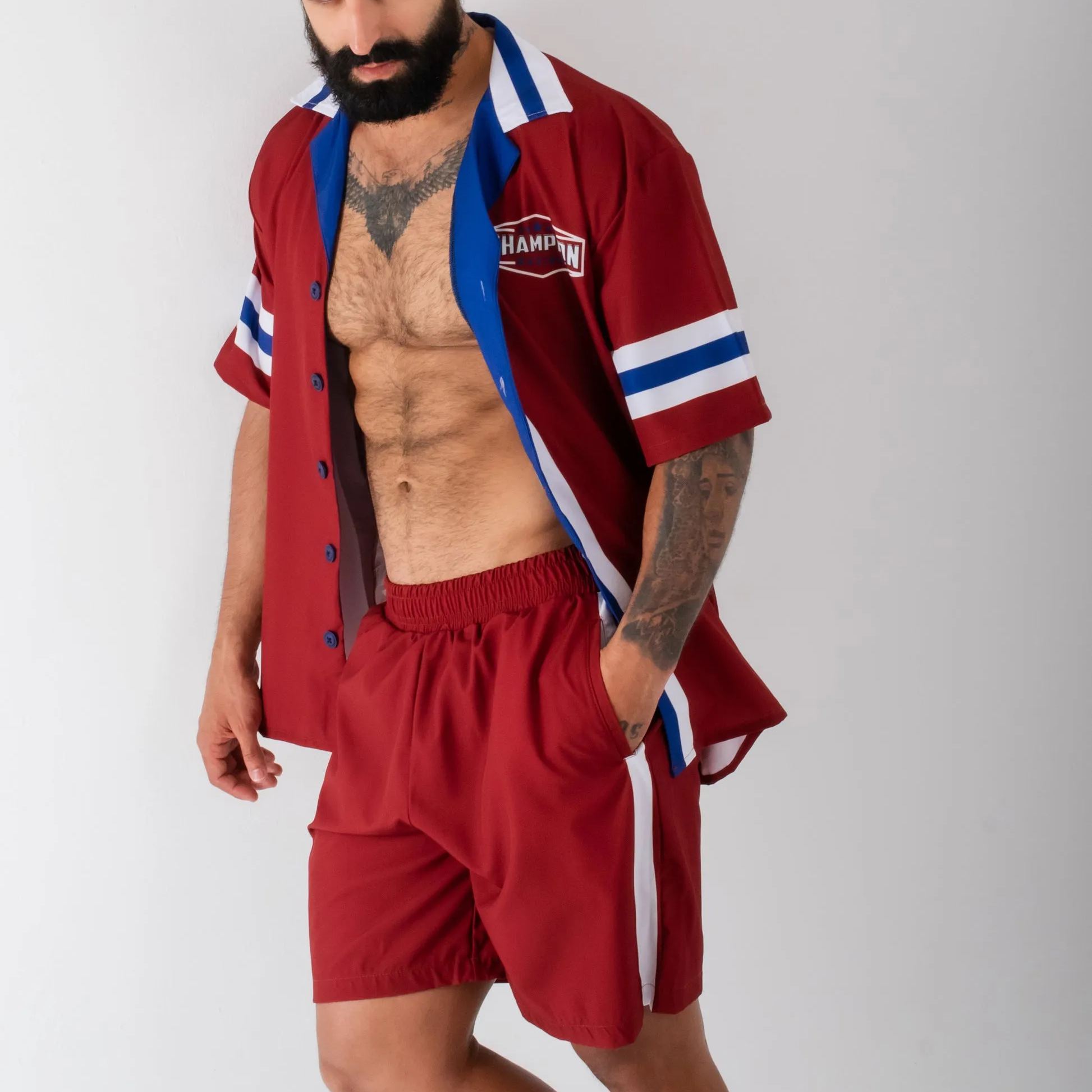 Men's Short-sleeved shirt set