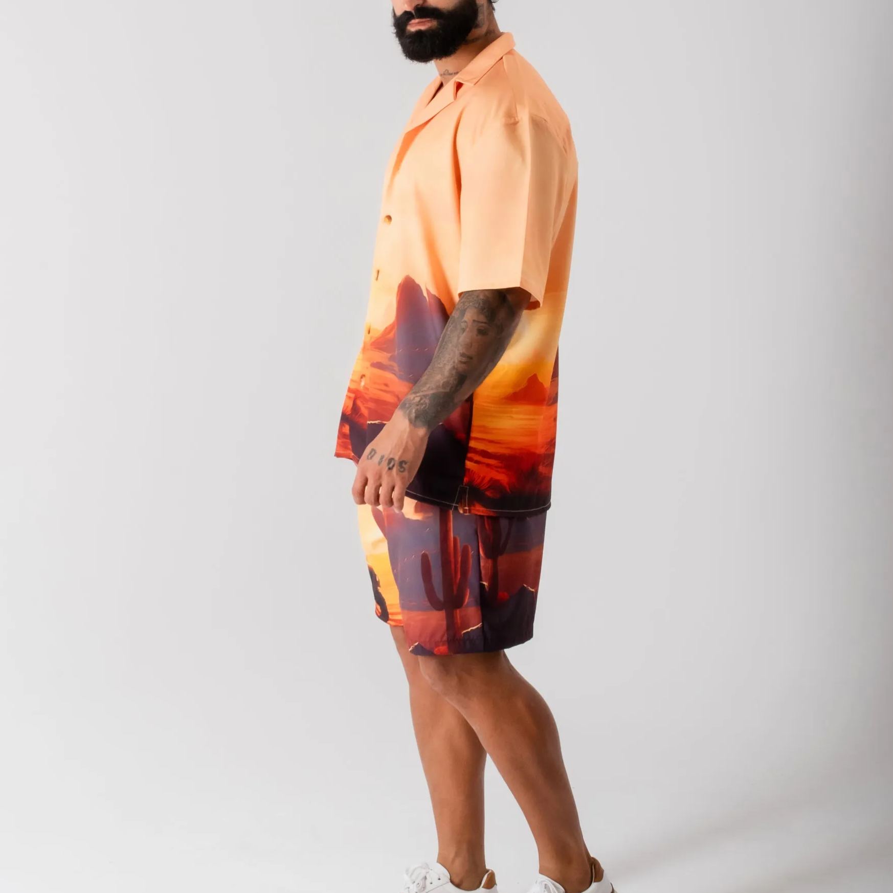 Men's Short-sleeved shirt set