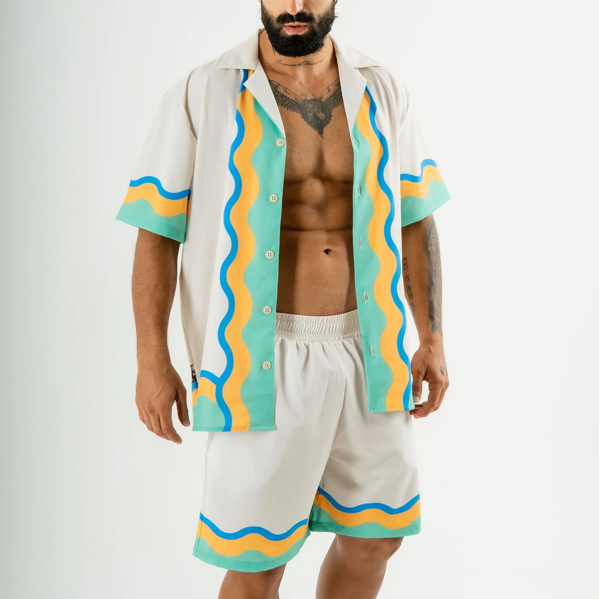 Men's Short-sleeved shirt set