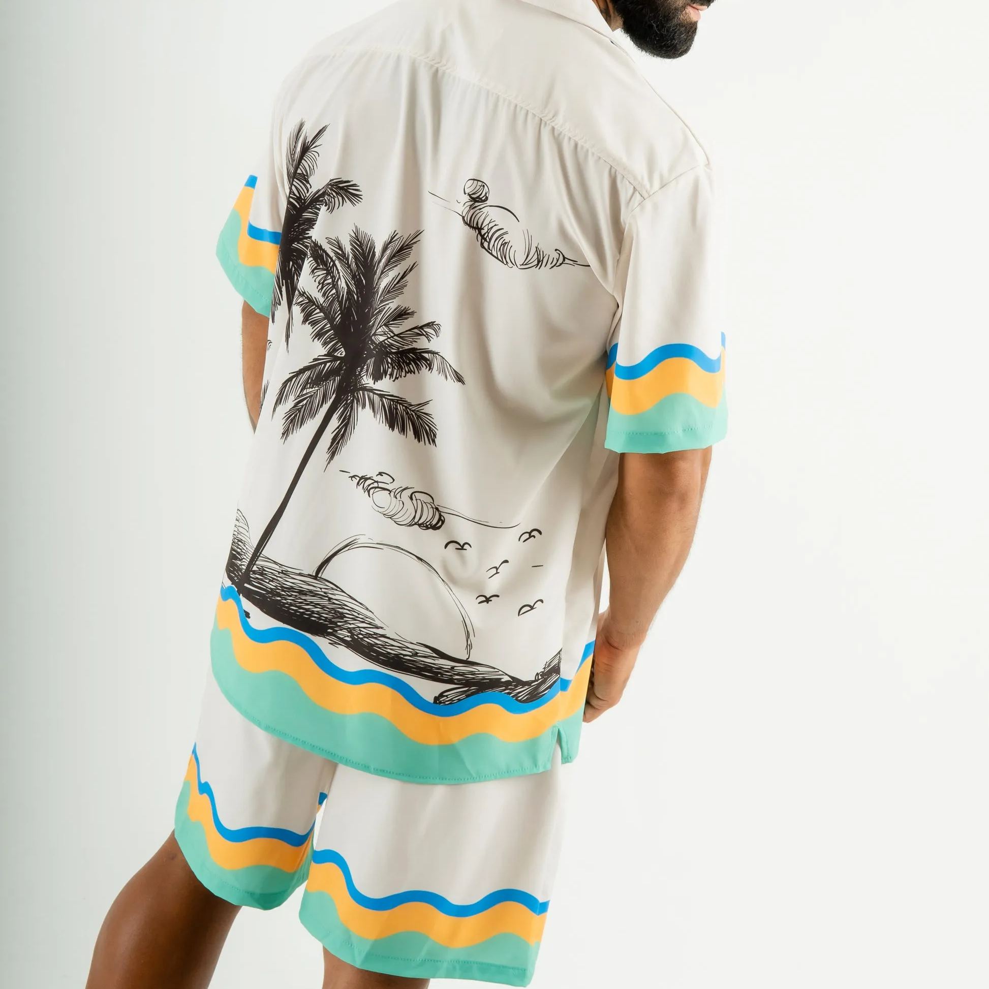 Men's Short-sleeved shirt set