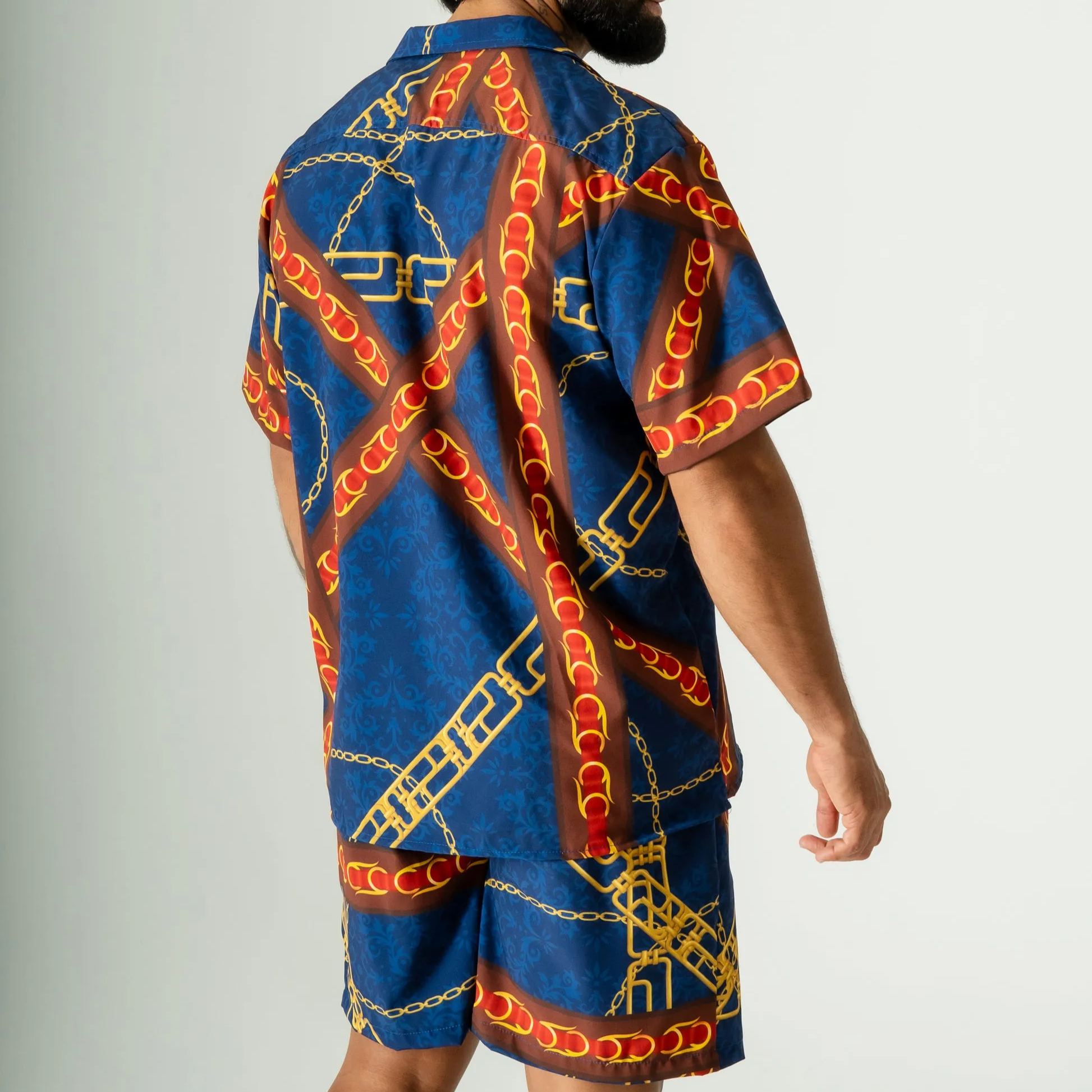 Men's Short-sleeved shirt set