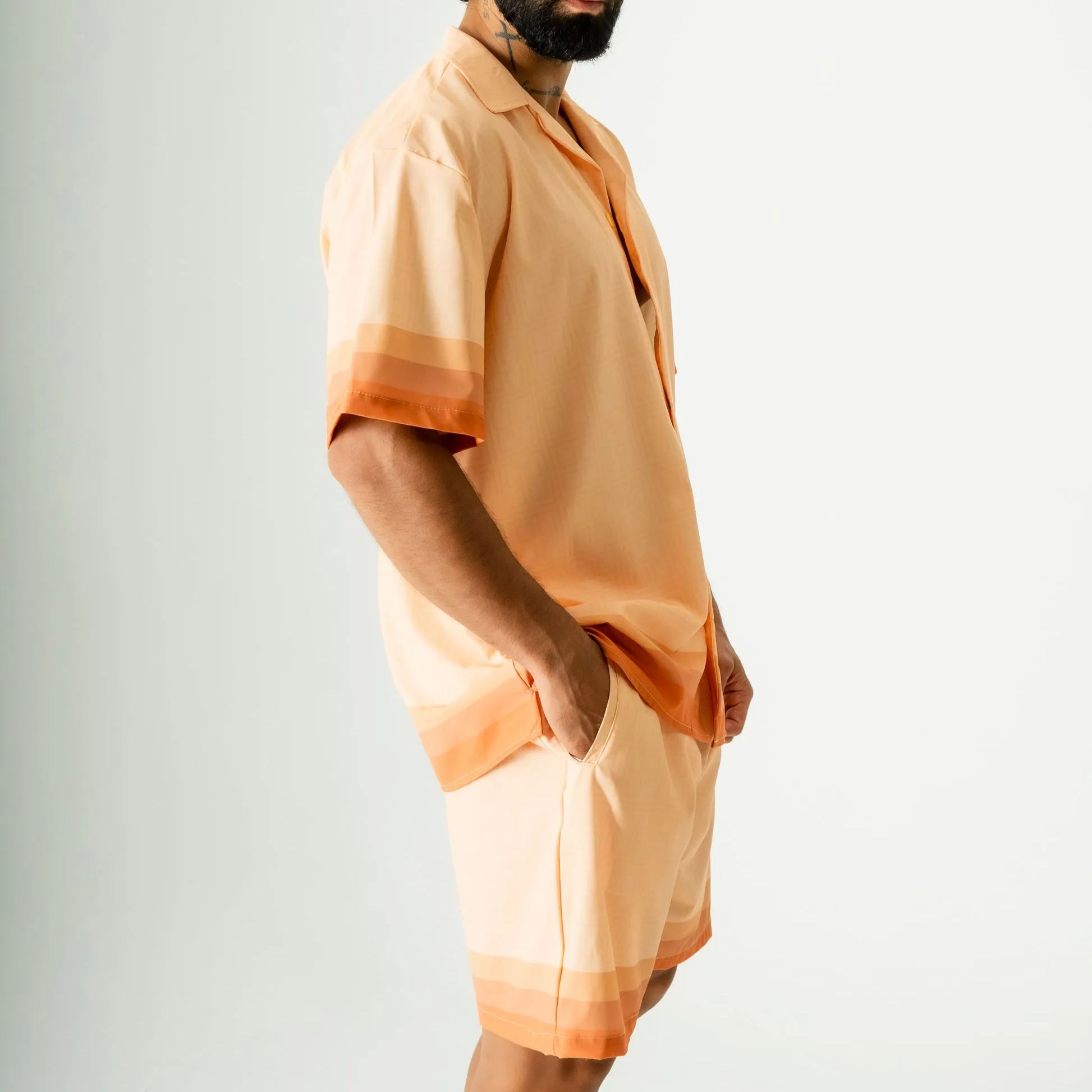 Men's Short-sleeved shirt set